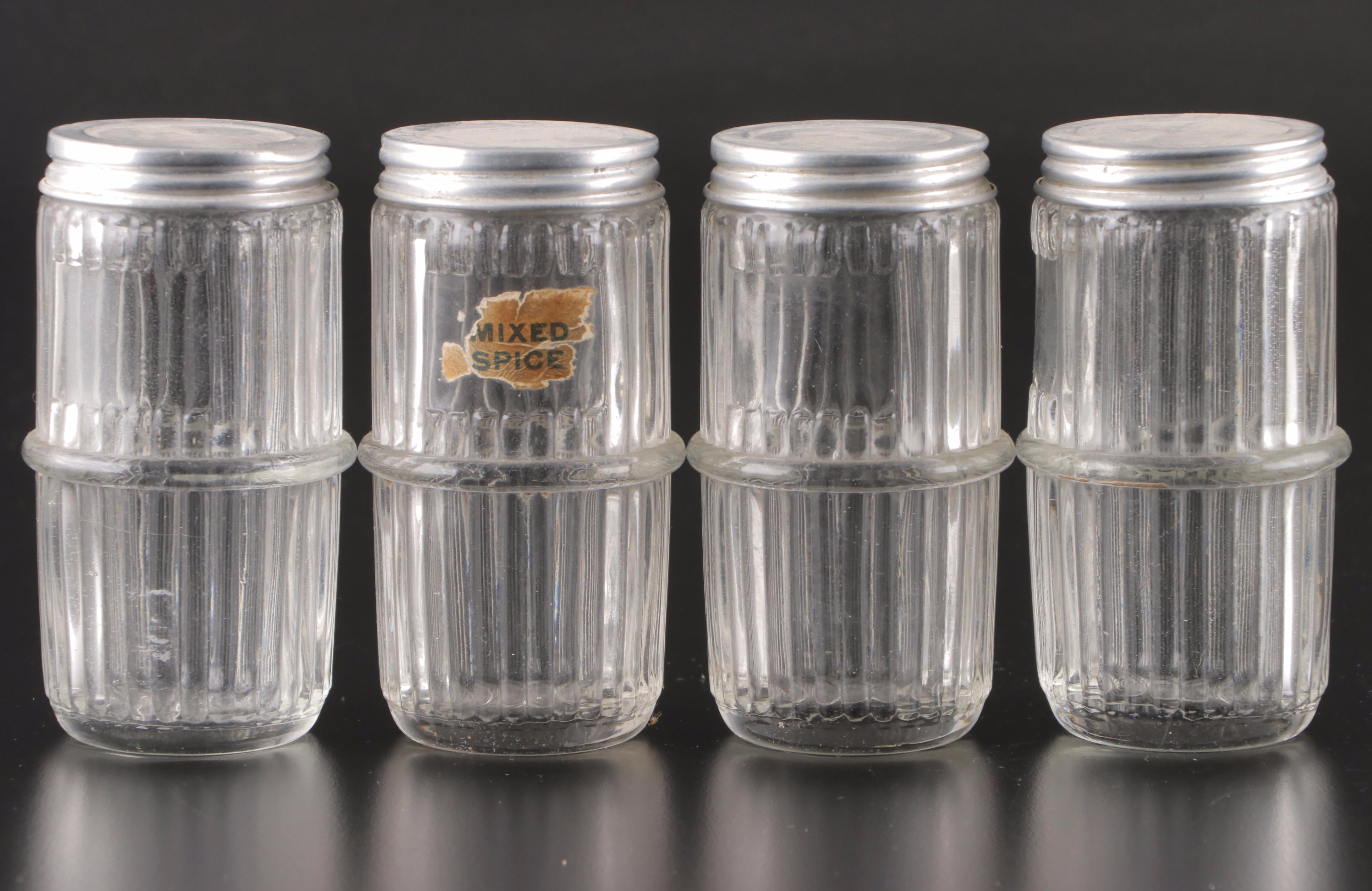 Sneath Glass Kitchen Canisters, Early to Mid-20th Century
