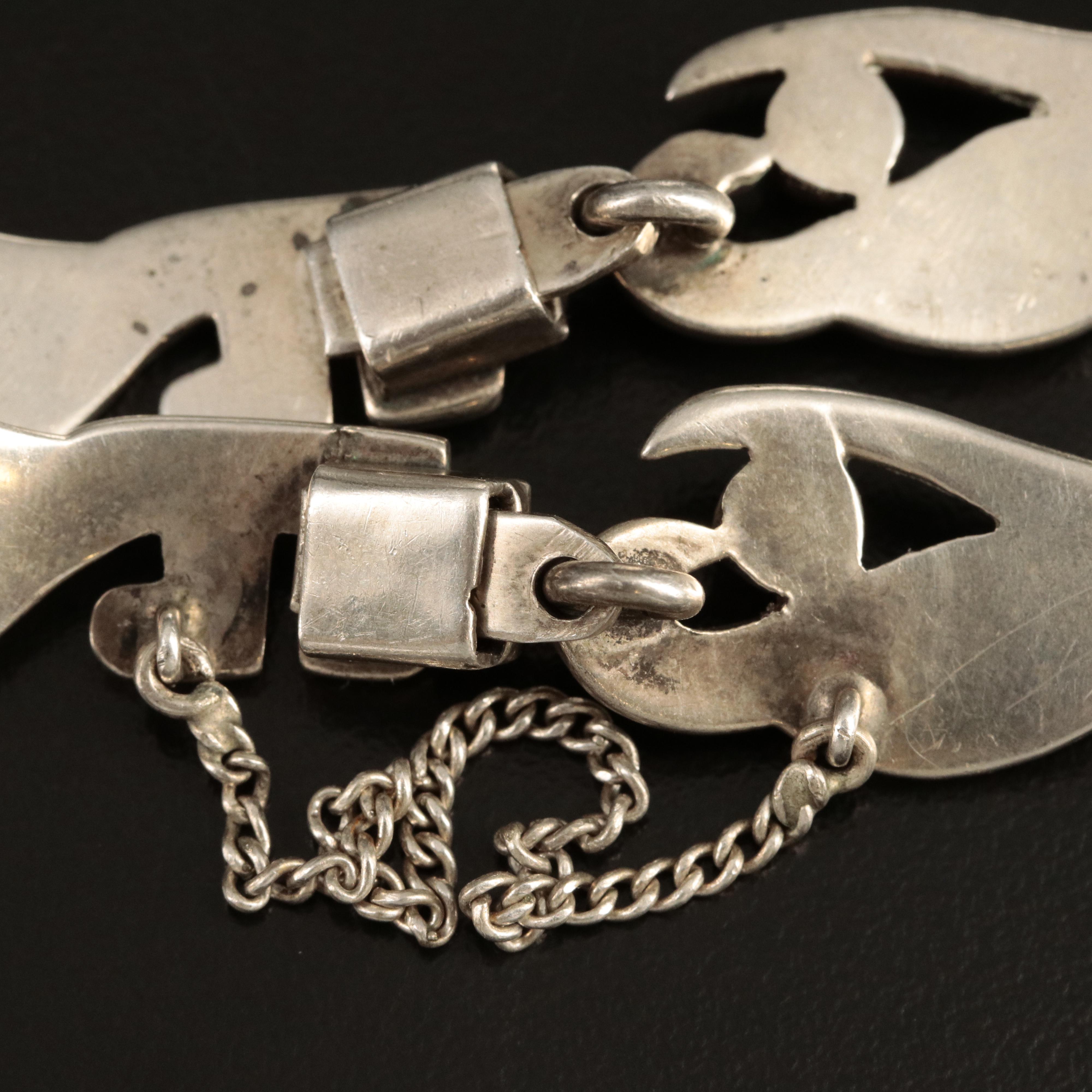 Miguel Melendez Sterling Amethyst Necklace and Bracelet Set