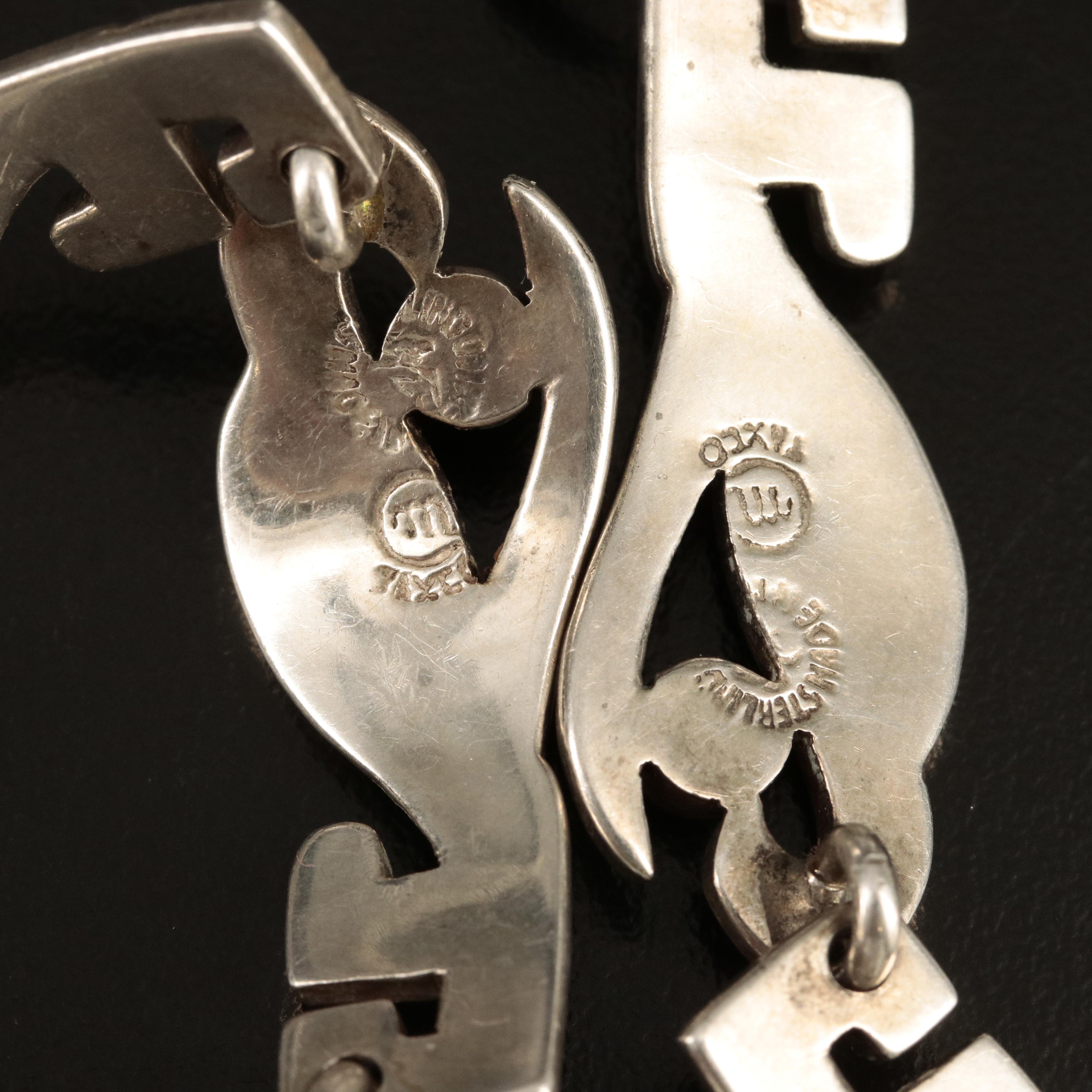 Miguel Melendez Sterling Amethyst Necklace and Bracelet Set