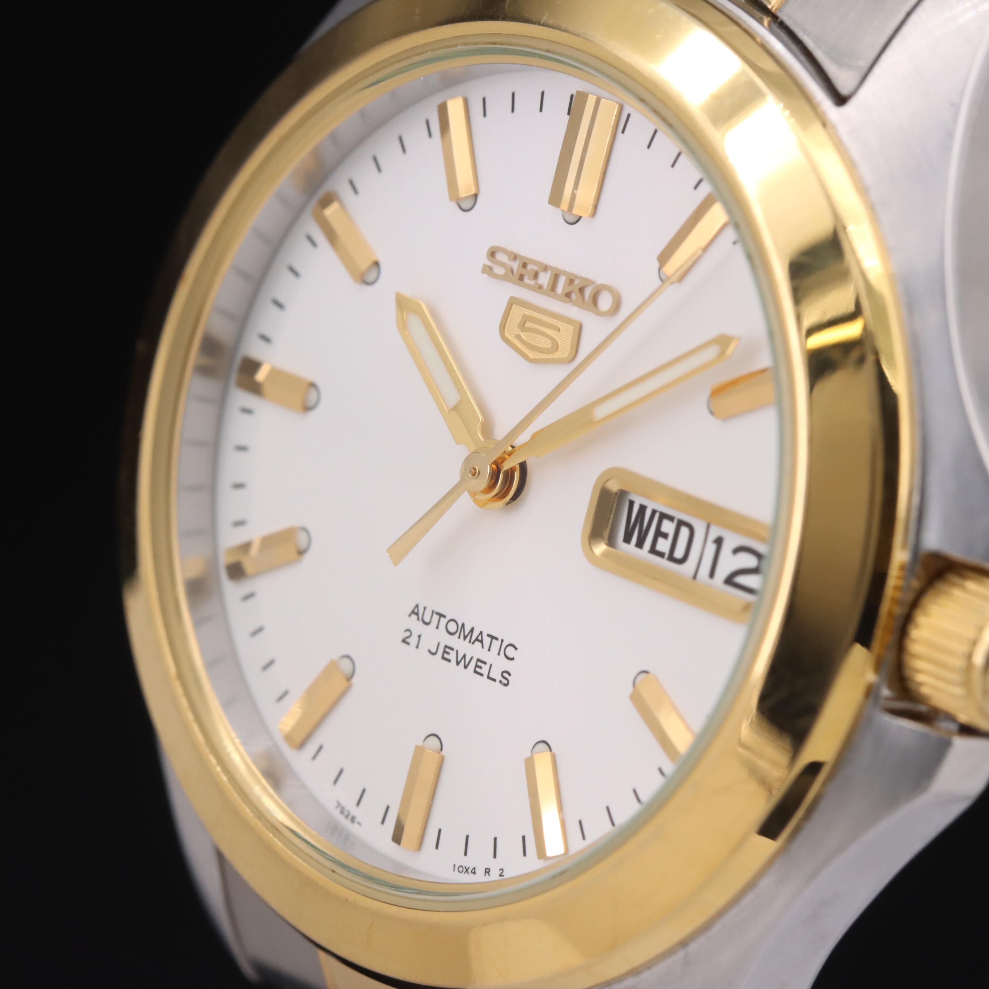 Seiko 5 Two-Tone Day-Date Automatic Watch