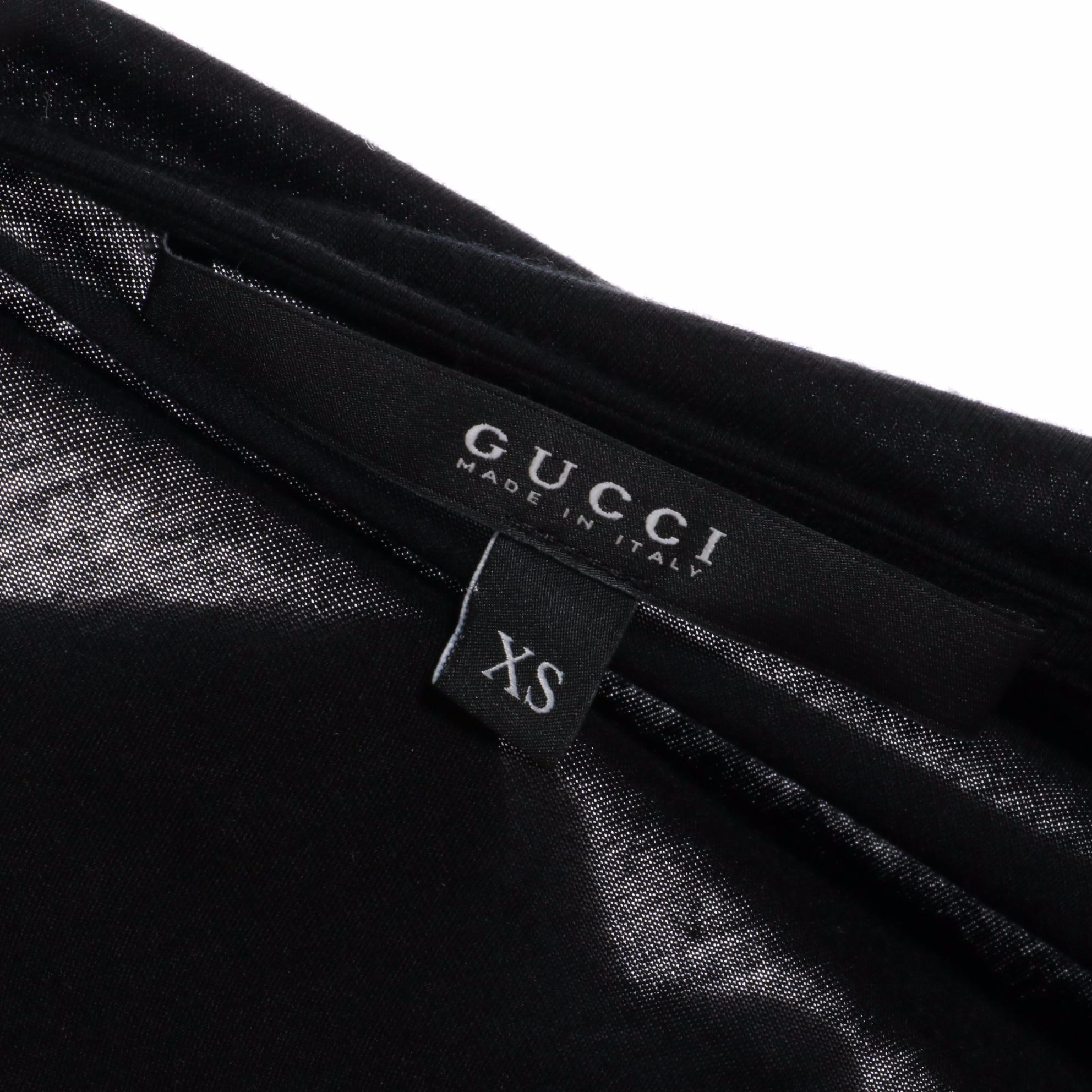 Gucci Short Sleeve Top with GG Zipper