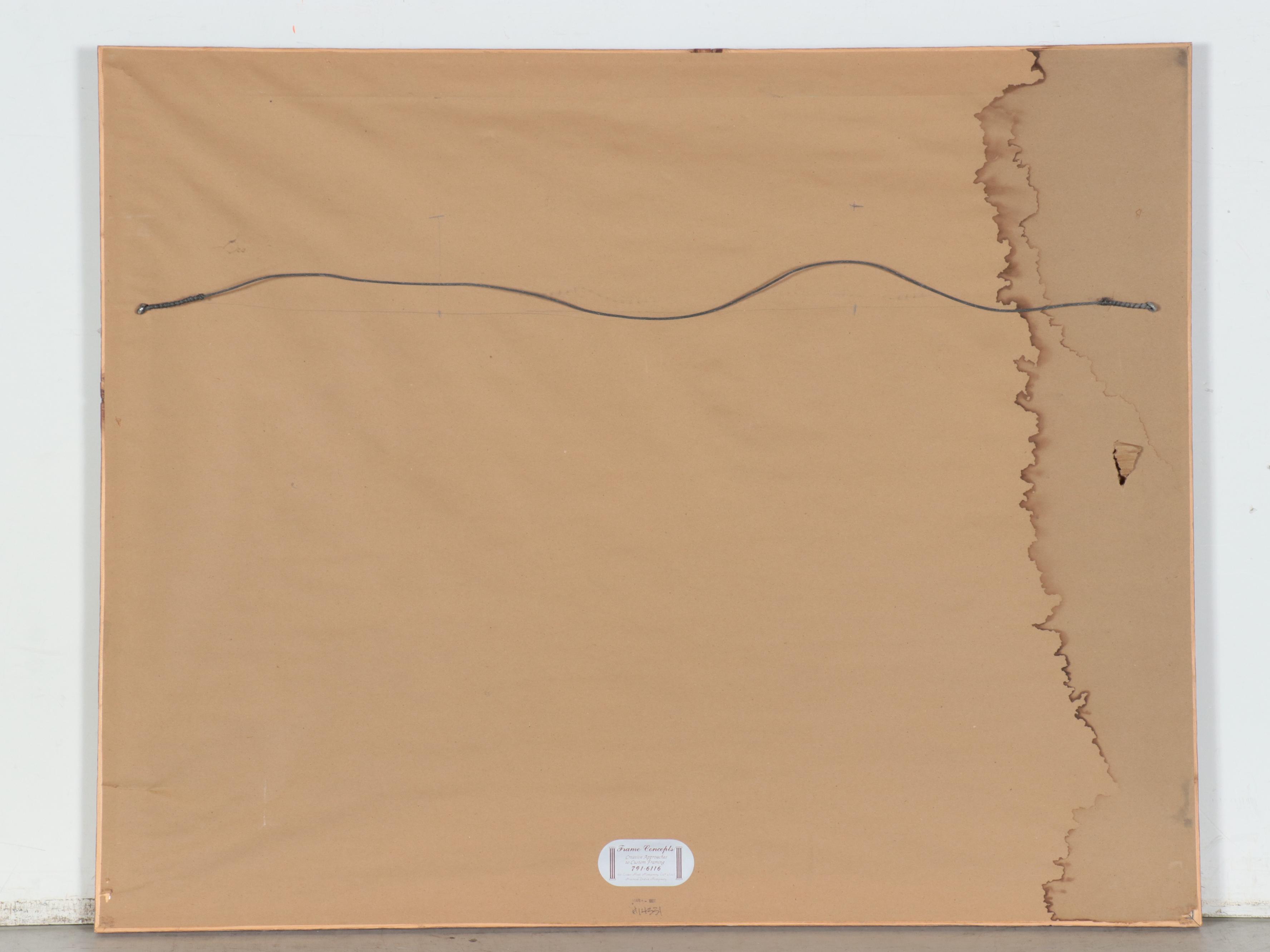 Shmuel Katz Lithograph of Israeli Harbor Scene