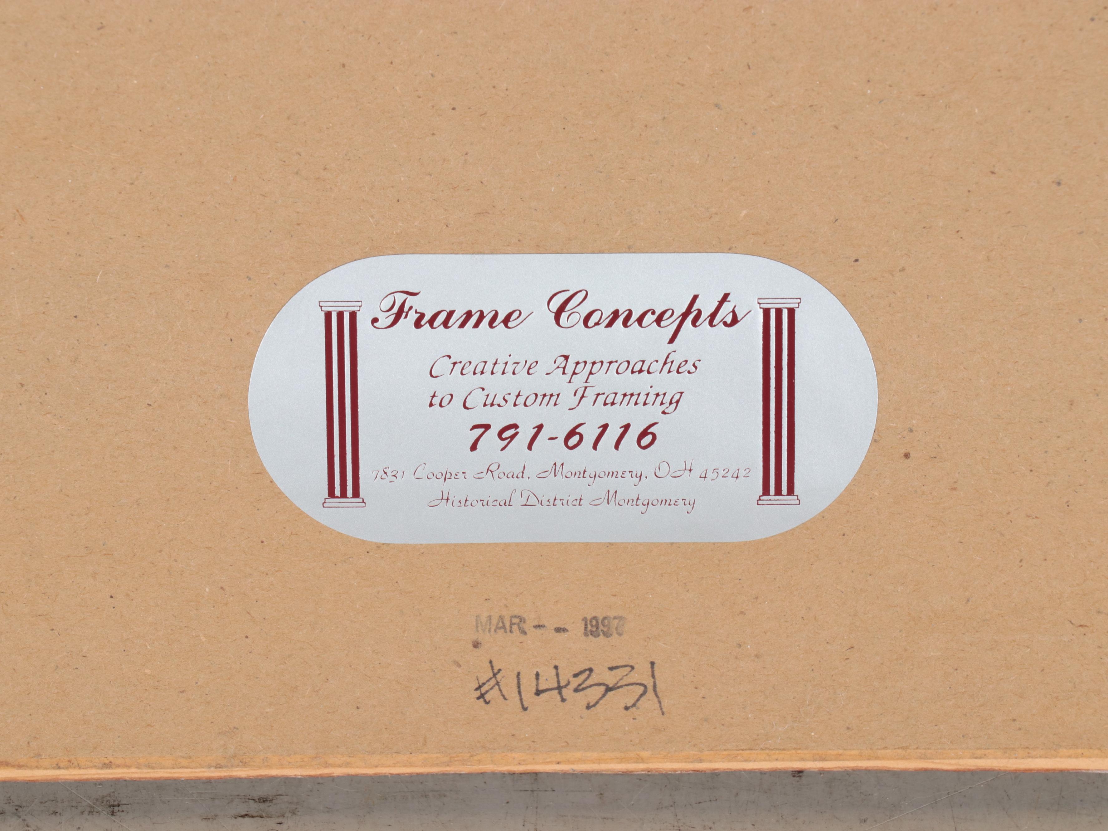 Shmuel Katz Lithograph of Israeli Harbor Scene