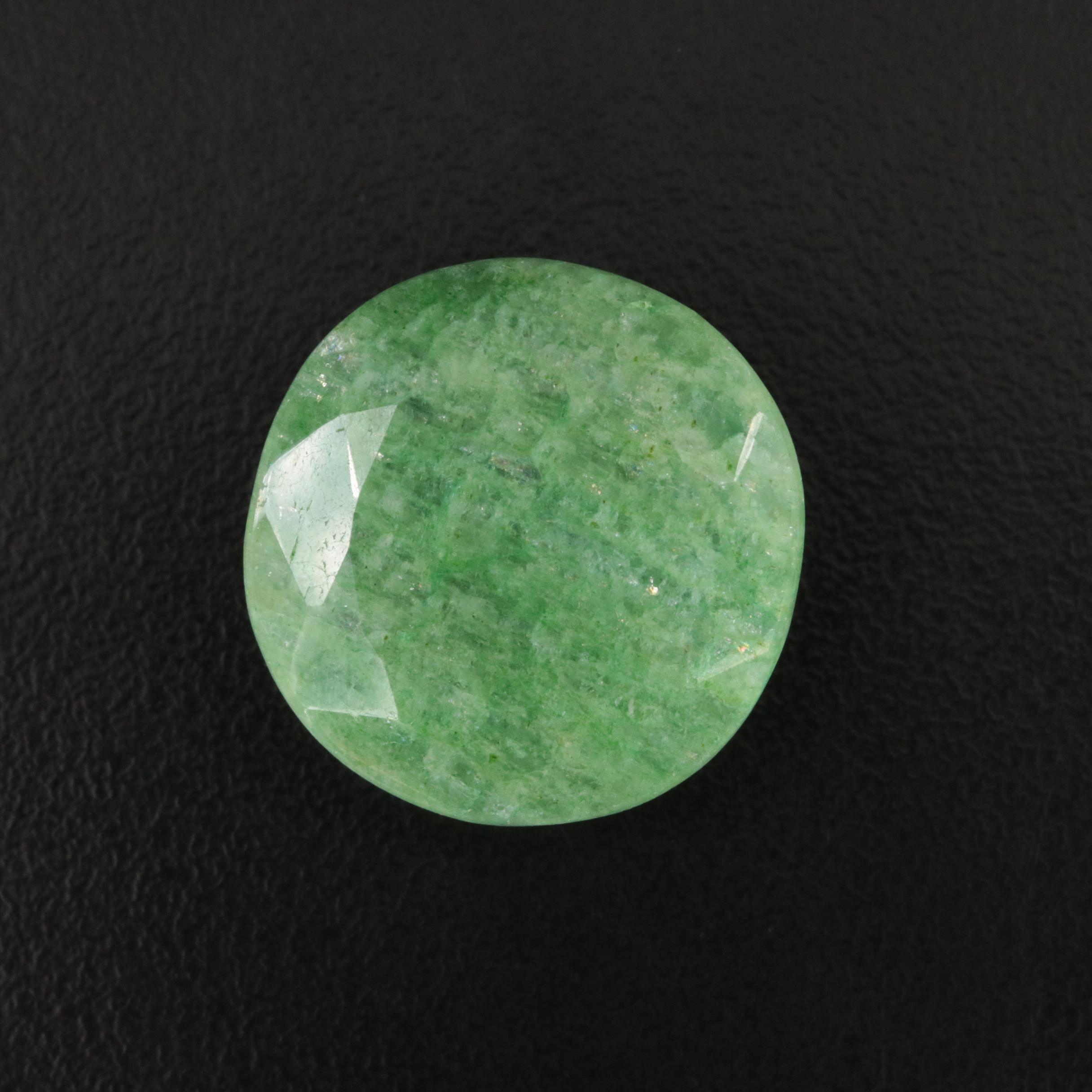 Loose 36.81 CT Round Faceted Beryl