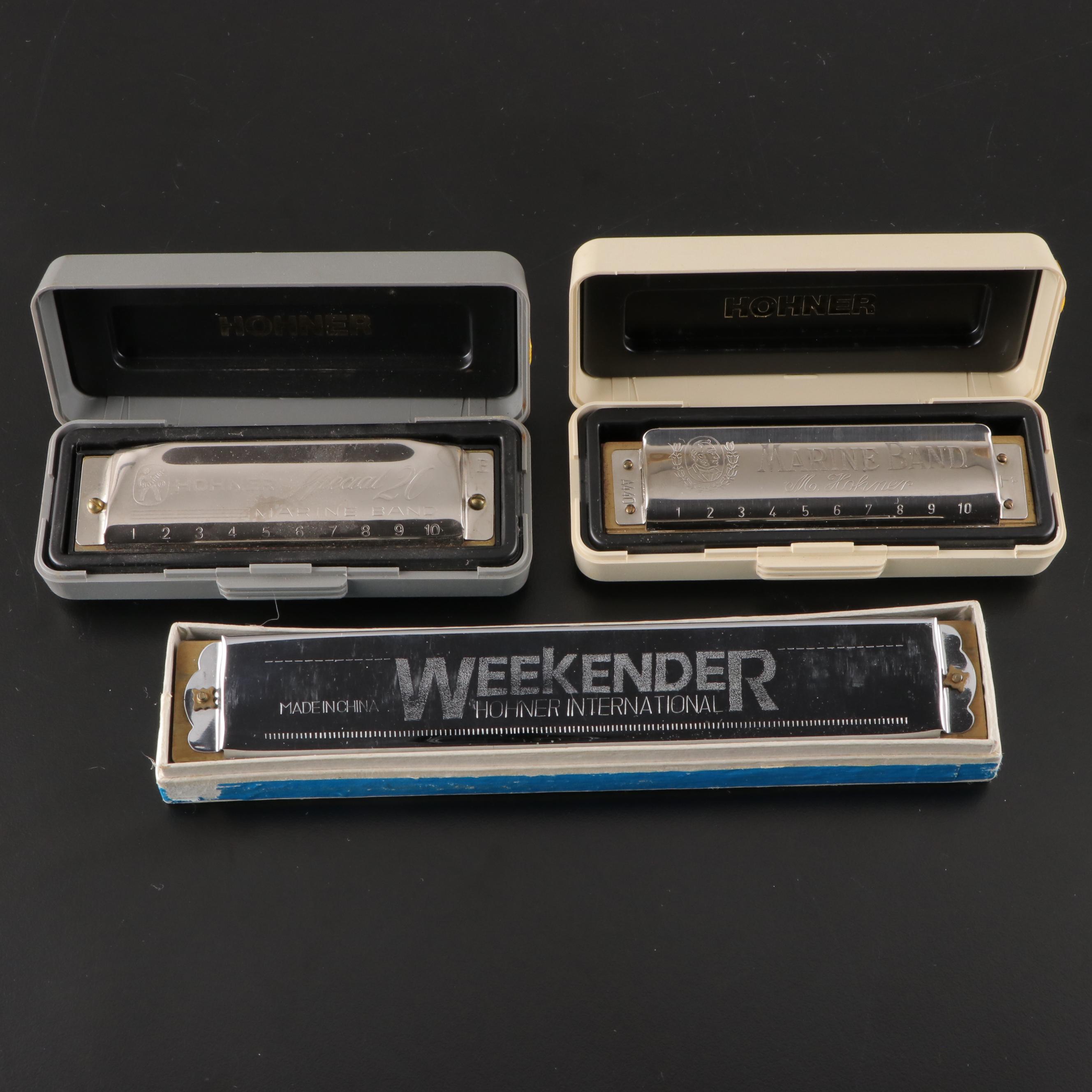 Hohner Weekender and Marine Band Harmonicas