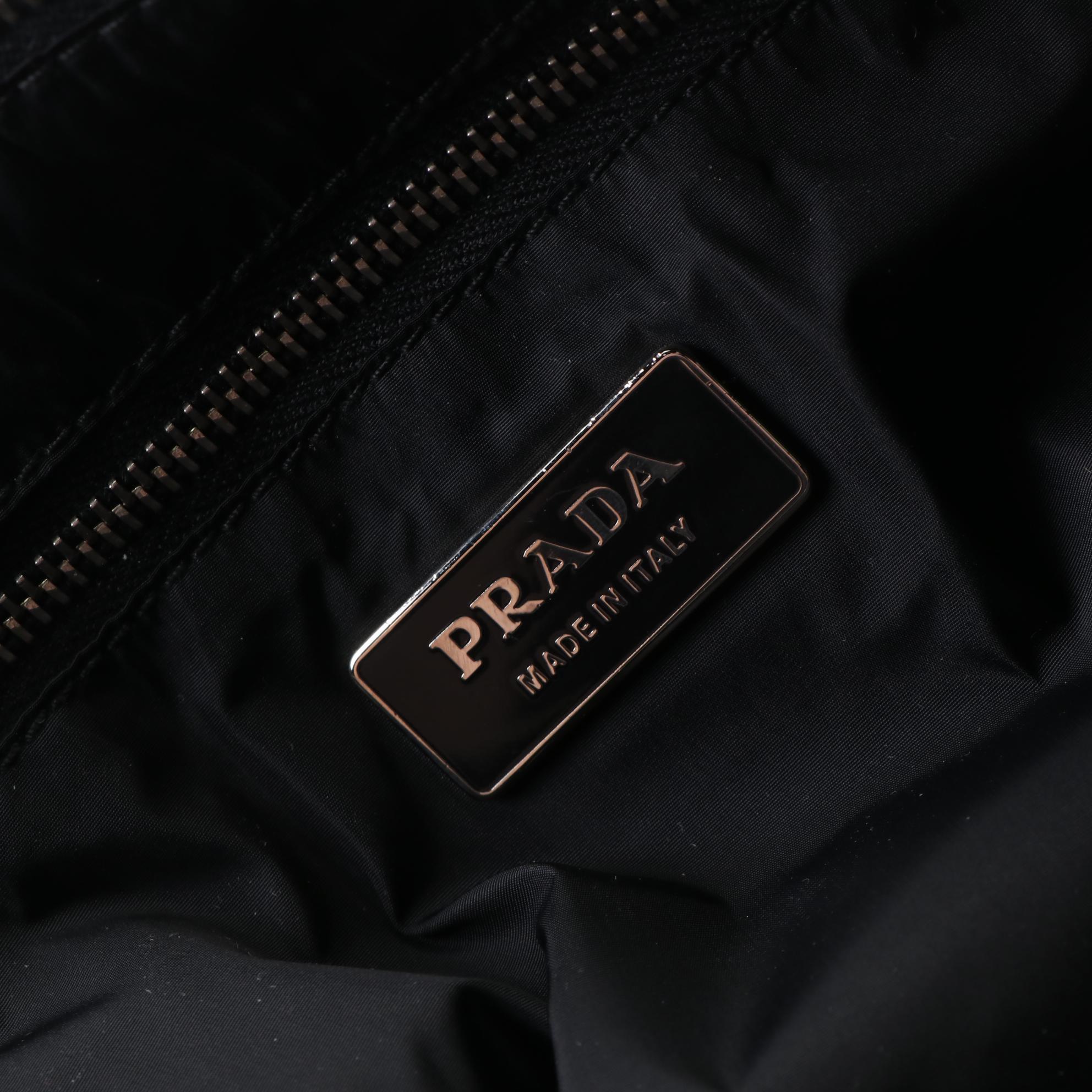 Prada Suede Zip Pouch