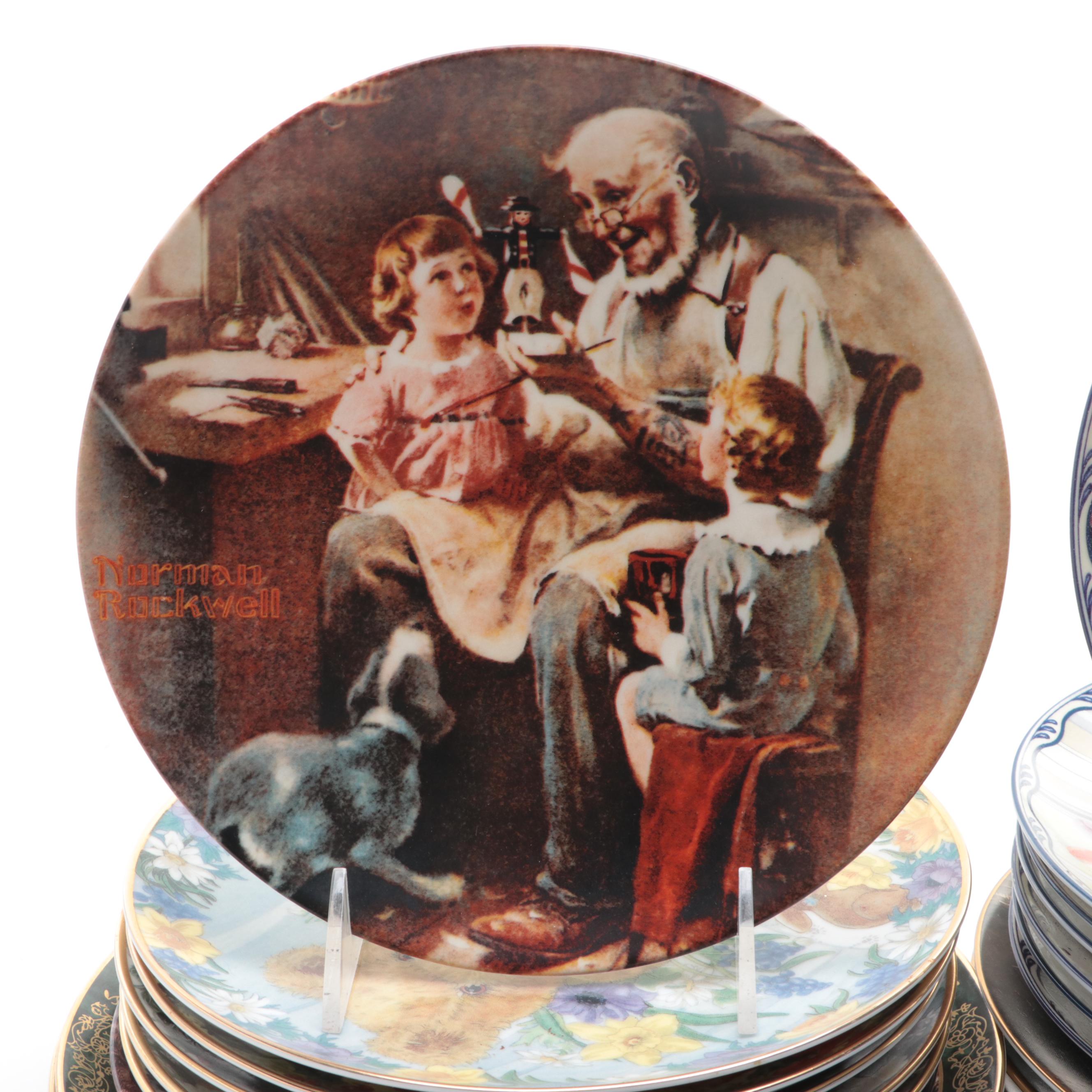 Bradex Mary Ann Lasher, Wolfgang Kaiser,Knowles Norman Rockwell Collector Plates