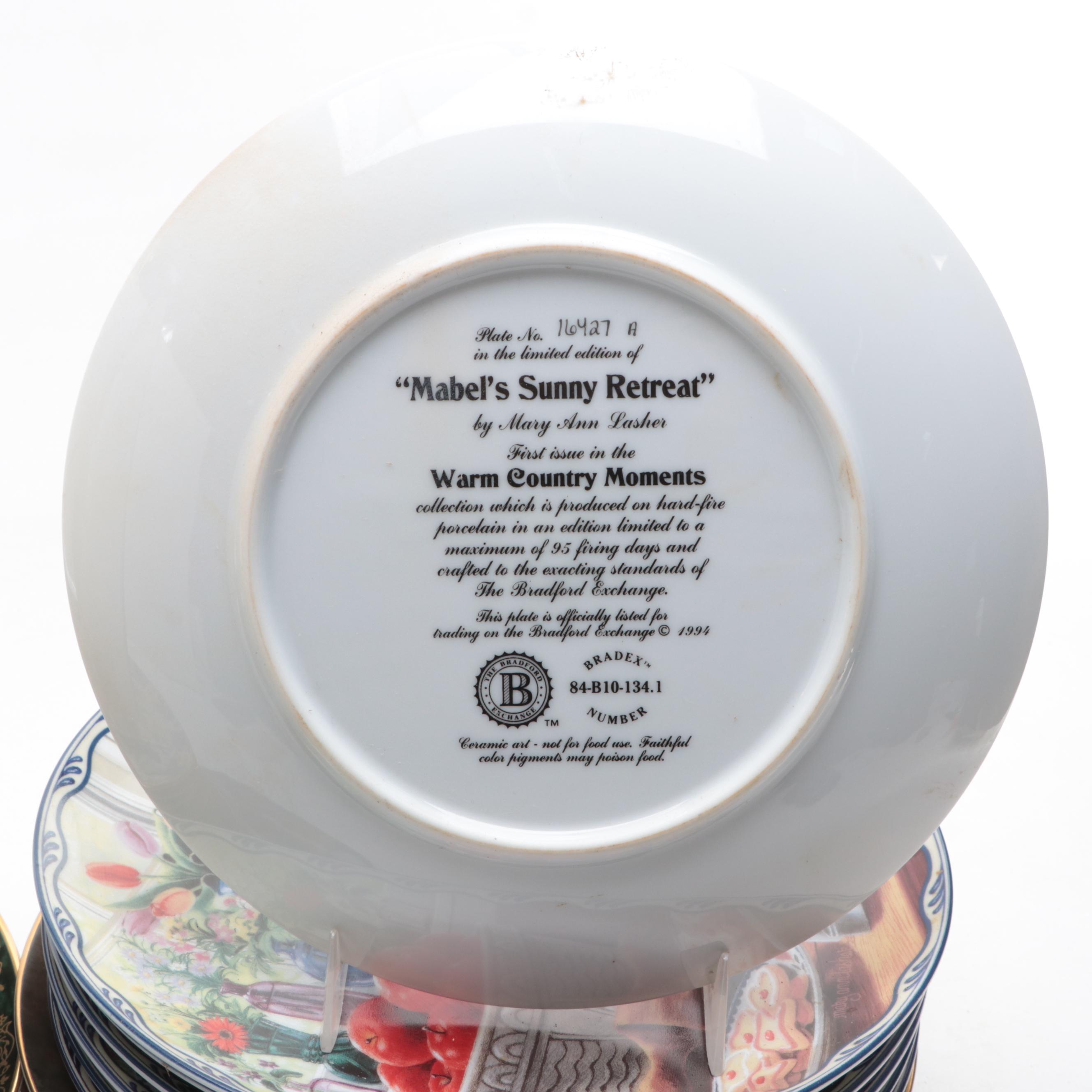 Bradex Mary Ann Lasher, Wolfgang Kaiser,Knowles Norman Rockwell Collector Plates