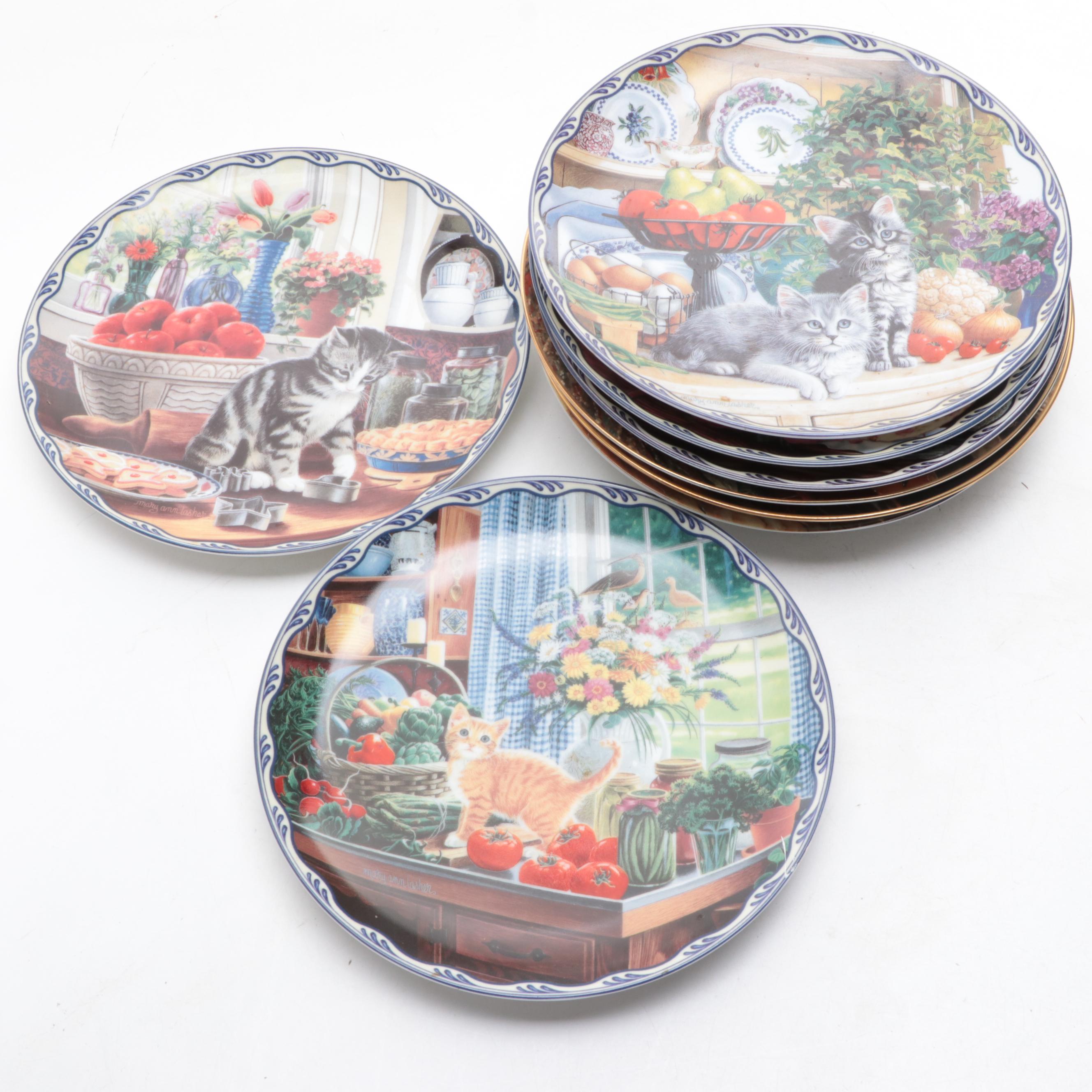 Bradex Mary Ann Lasher, Wolfgang Kaiser,Knowles Norman Rockwell Collector Plates