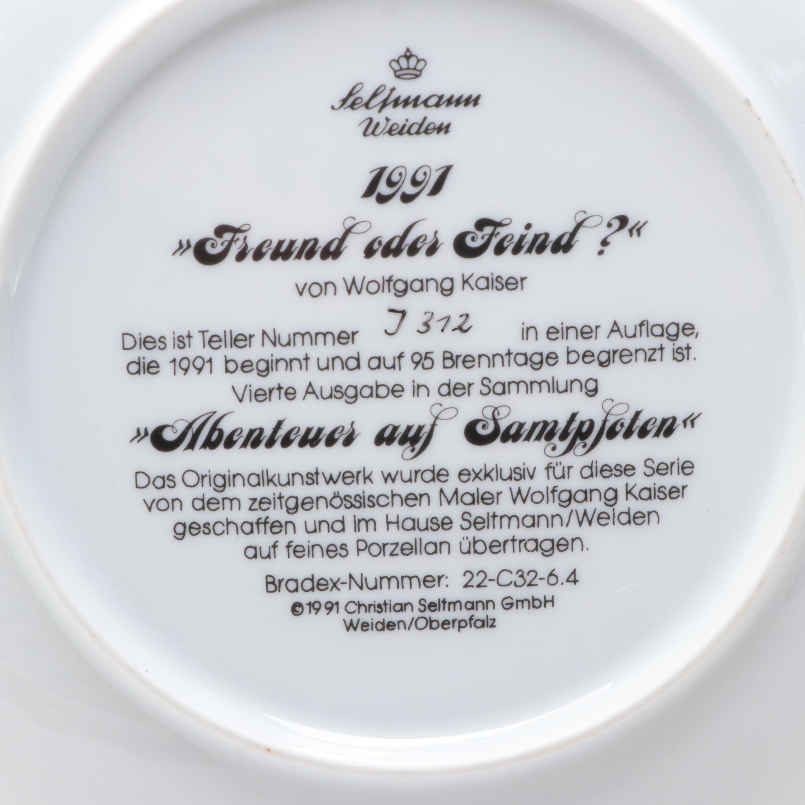 Bradex Mary Ann Lasher, Wolfgang Kaiser,Knowles Norman Rockwell Collector Plates