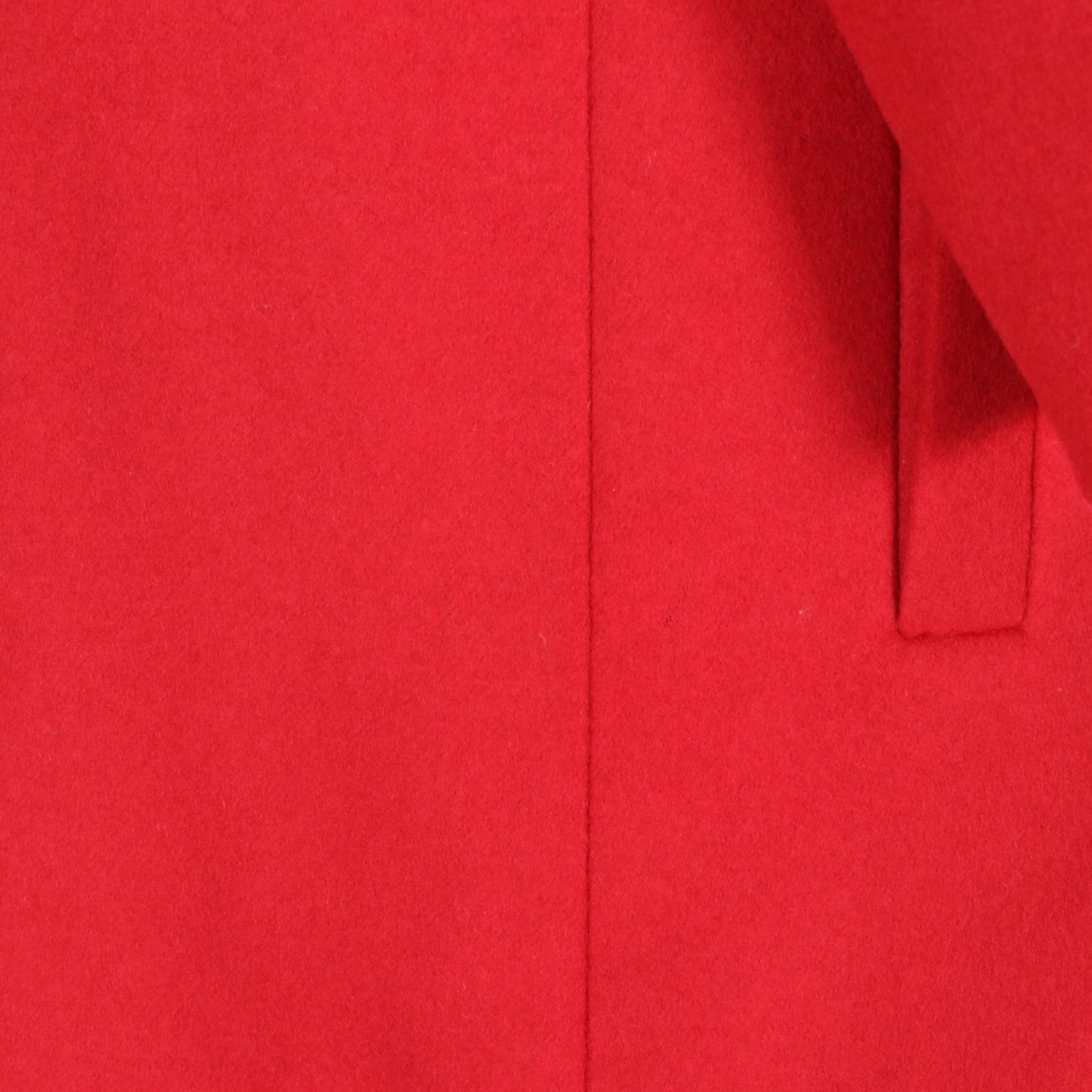 Cinzia Rocco Icons Coat in Red Wool/Cashmere Blend