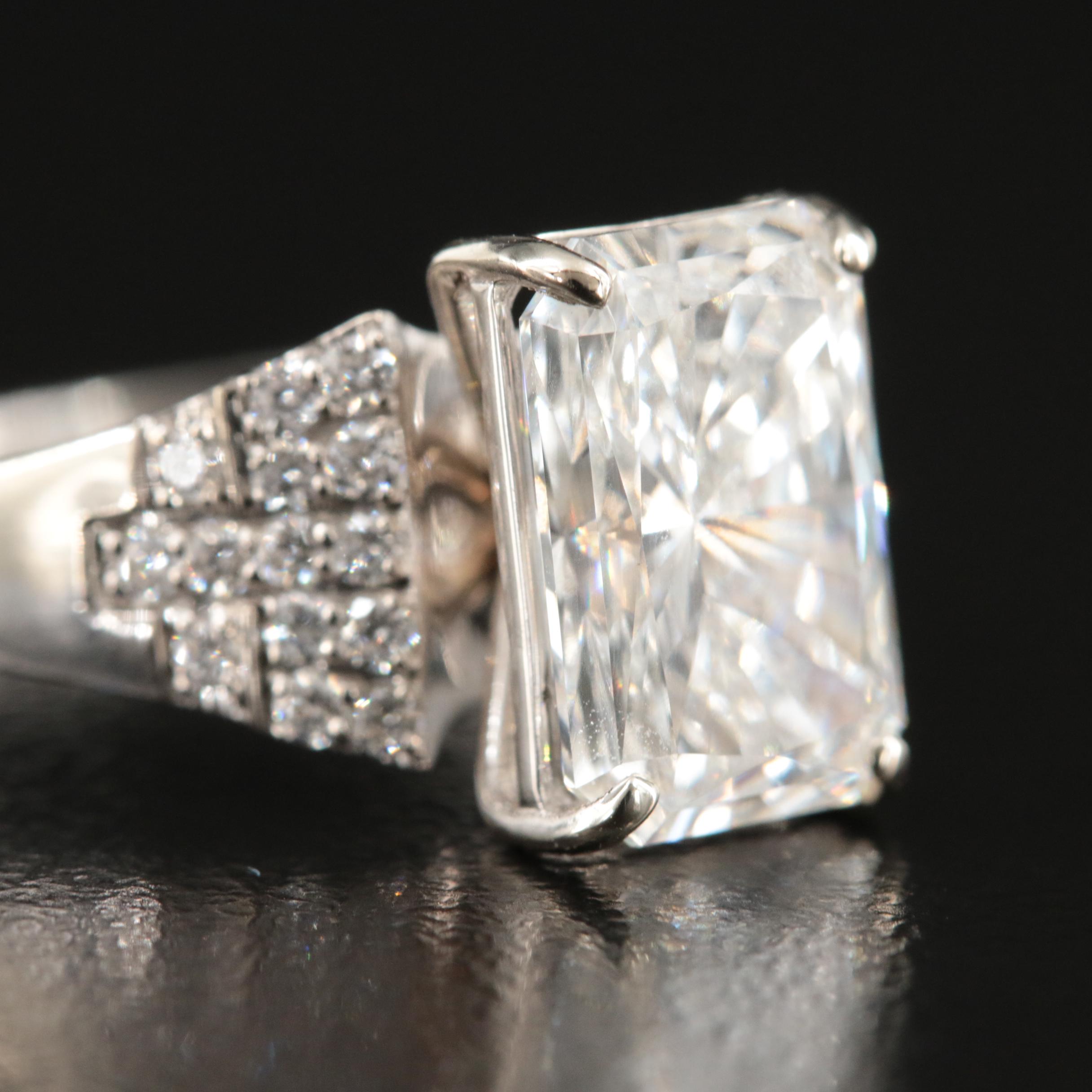 14K 3.34 CTW Lab Grown Diamond Ring with IGI Report