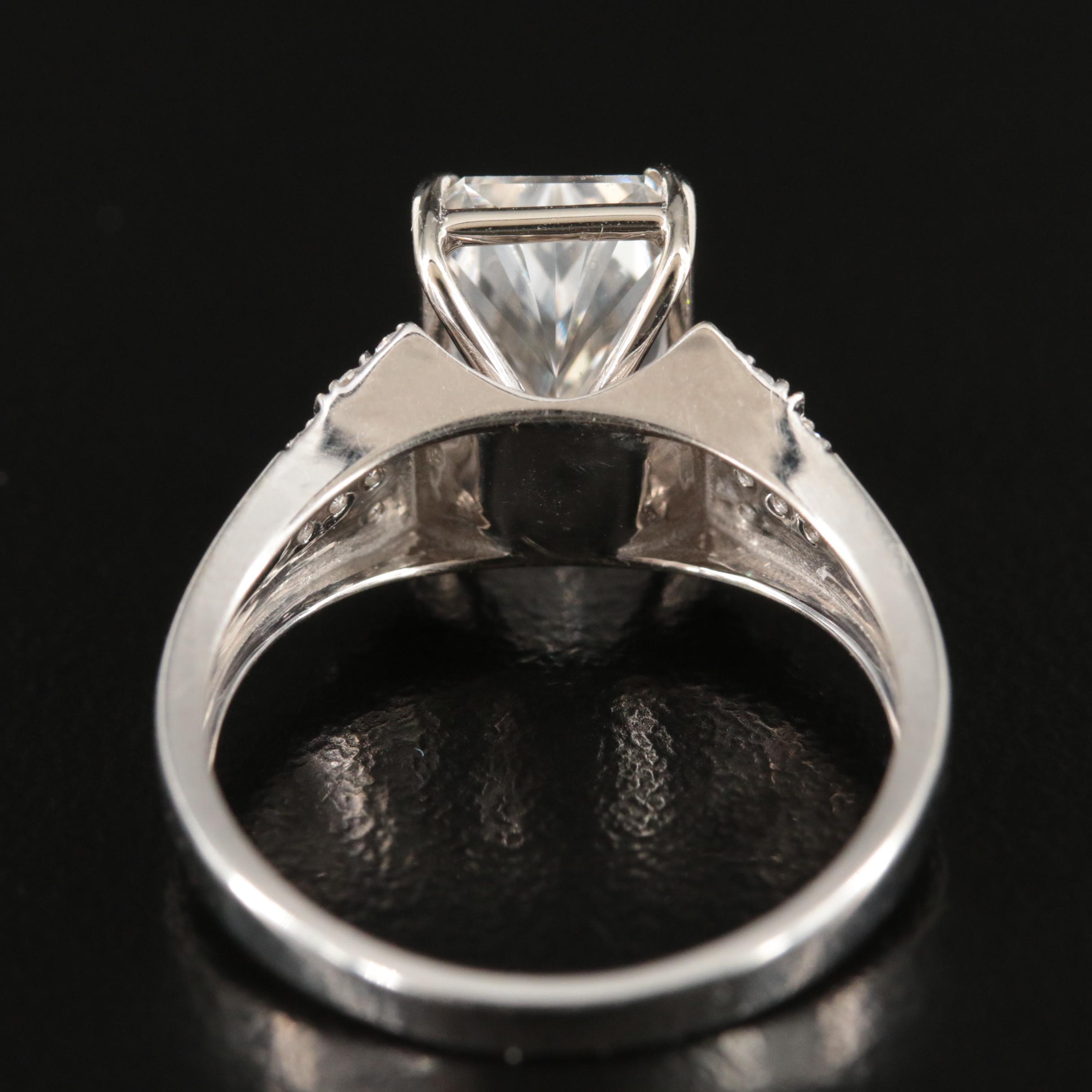 14K 3.34 CTW Lab Grown Diamond Ring with IGI Report