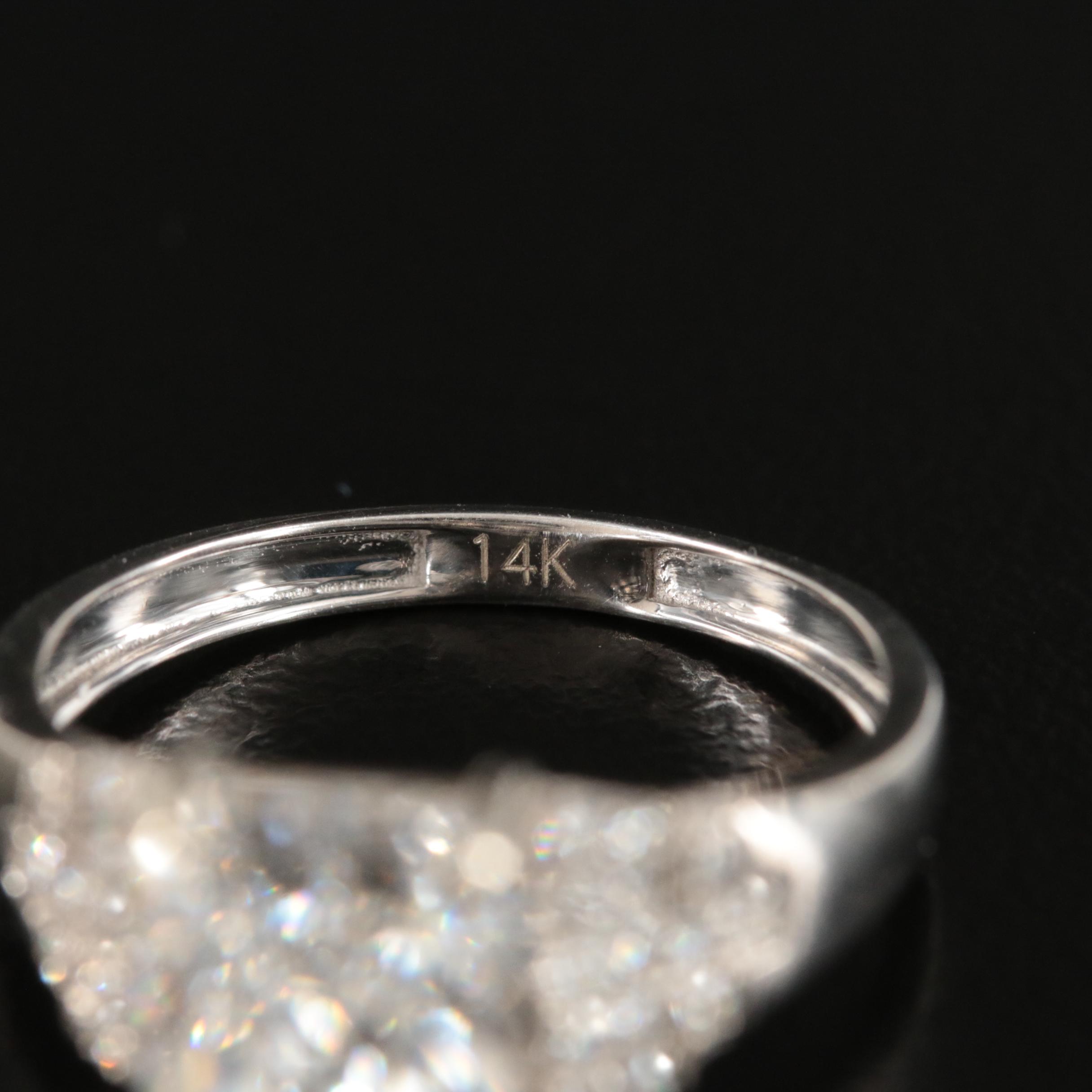 14K 3.34 CTW Lab Grown Diamond Ring with IGI Report