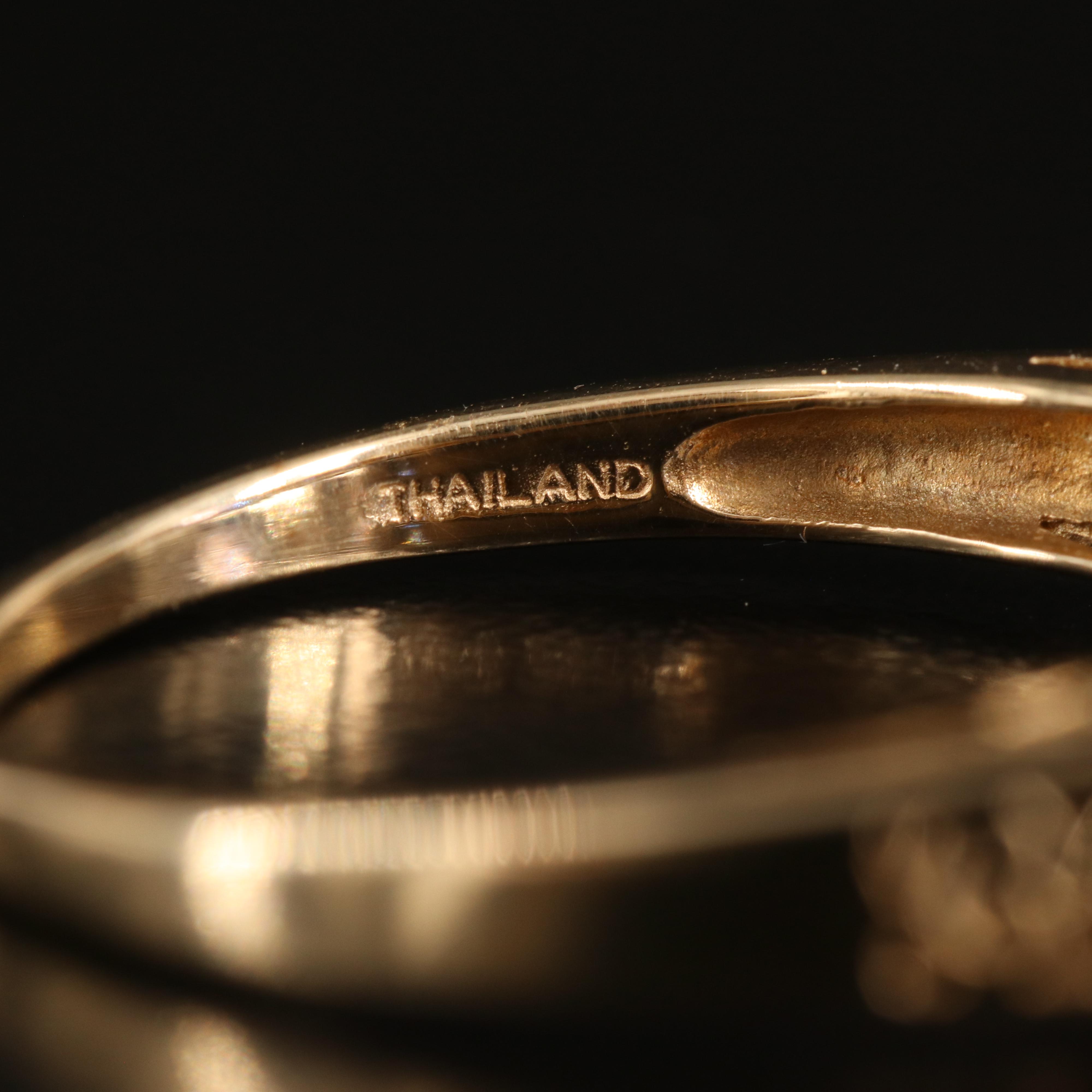 10K Tanzanite Three Stone Ring