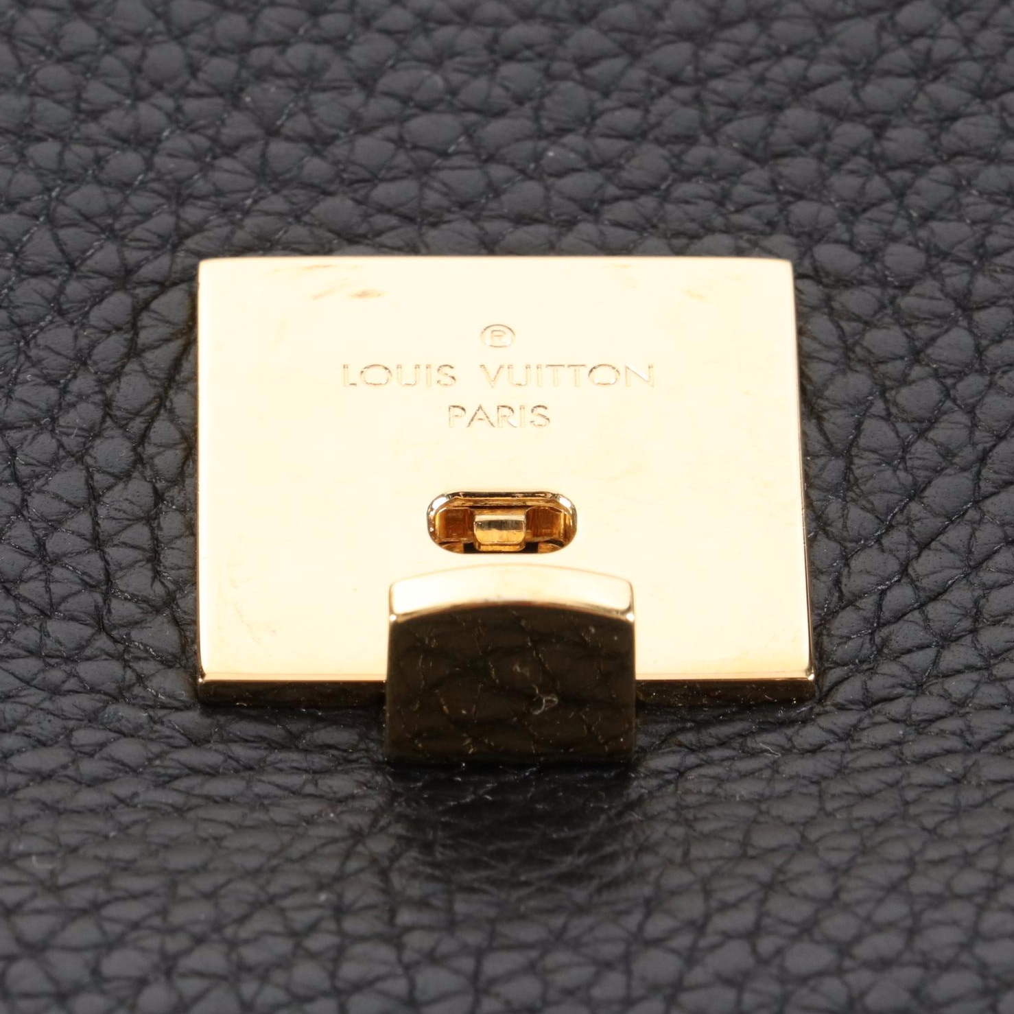 Louis Vuitton Volta Flap Bag in Black Taurillon Leather