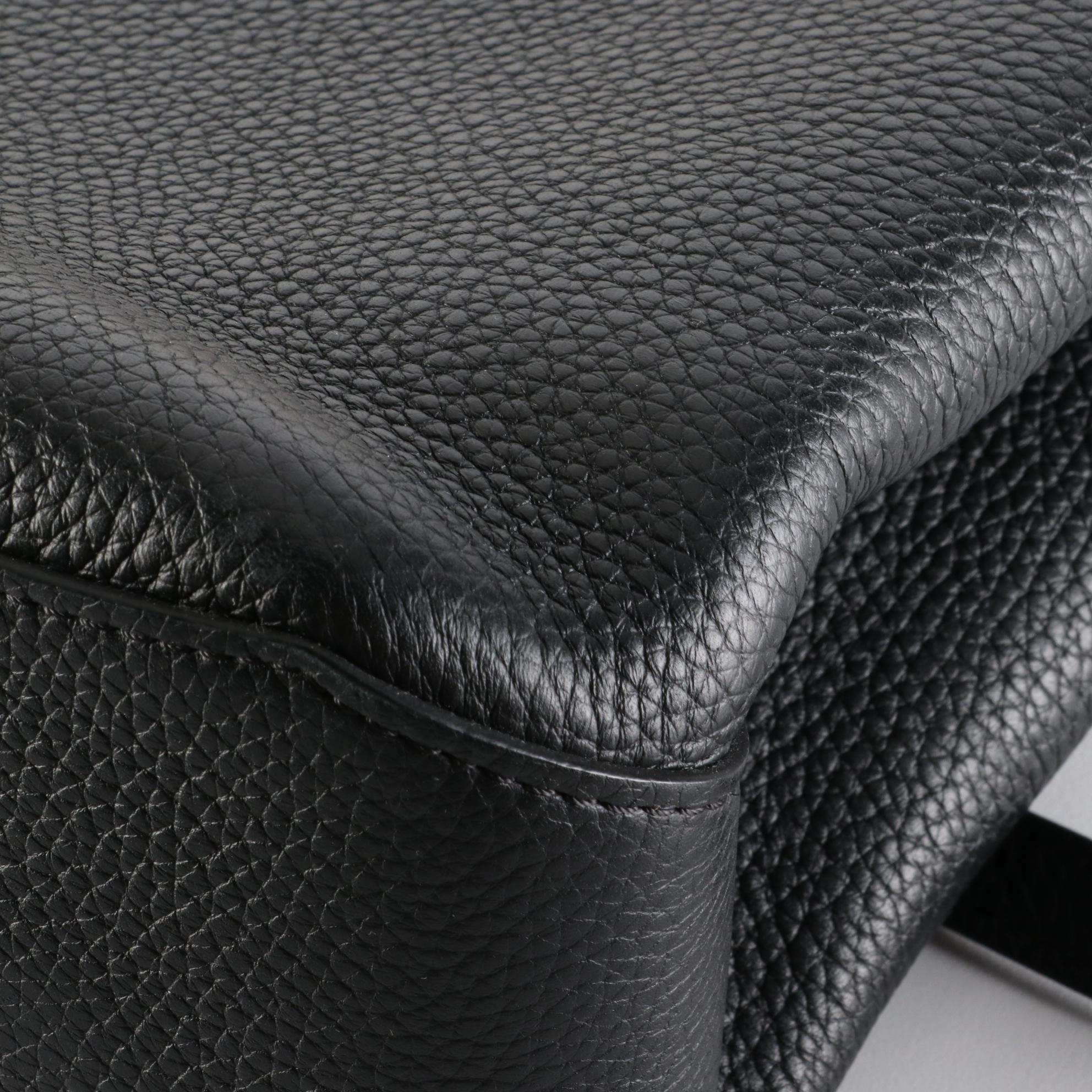 Louis Vuitton Volta Flap Bag in Black Taurillon Leather