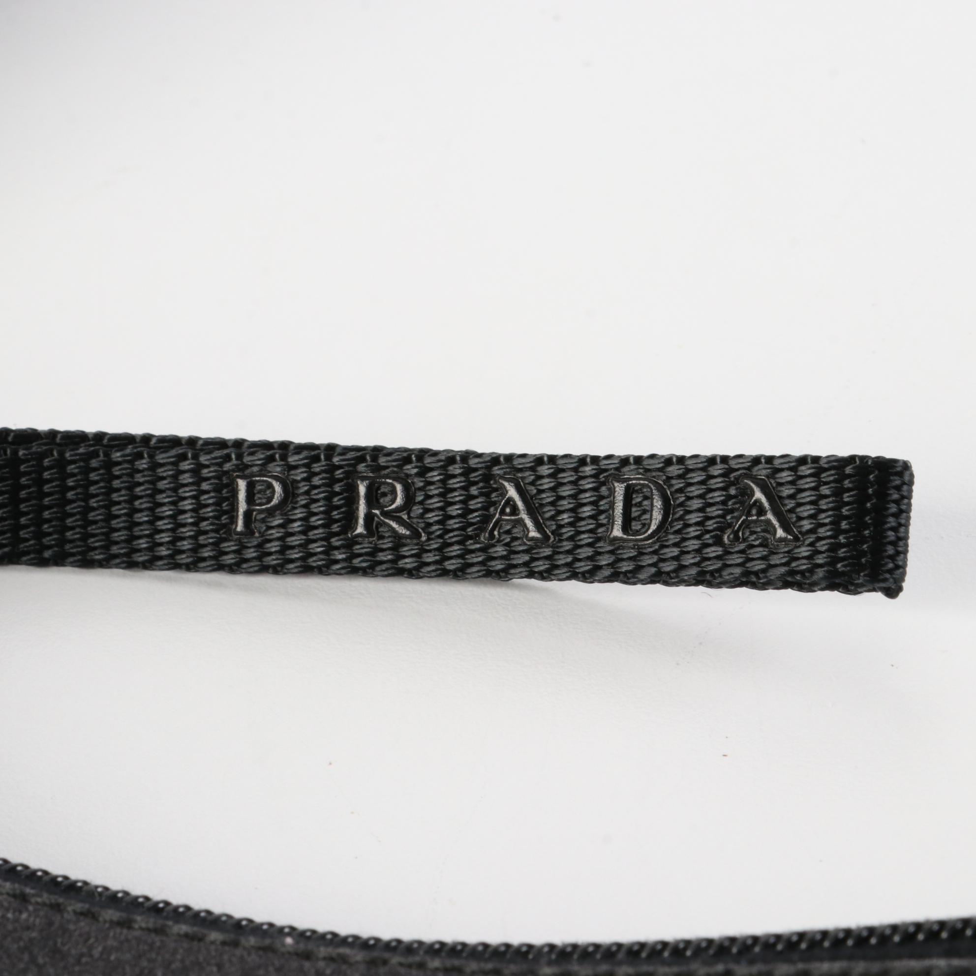 Prada Medium Shoulder Bag in Variegated Textile and Black Leather Trim