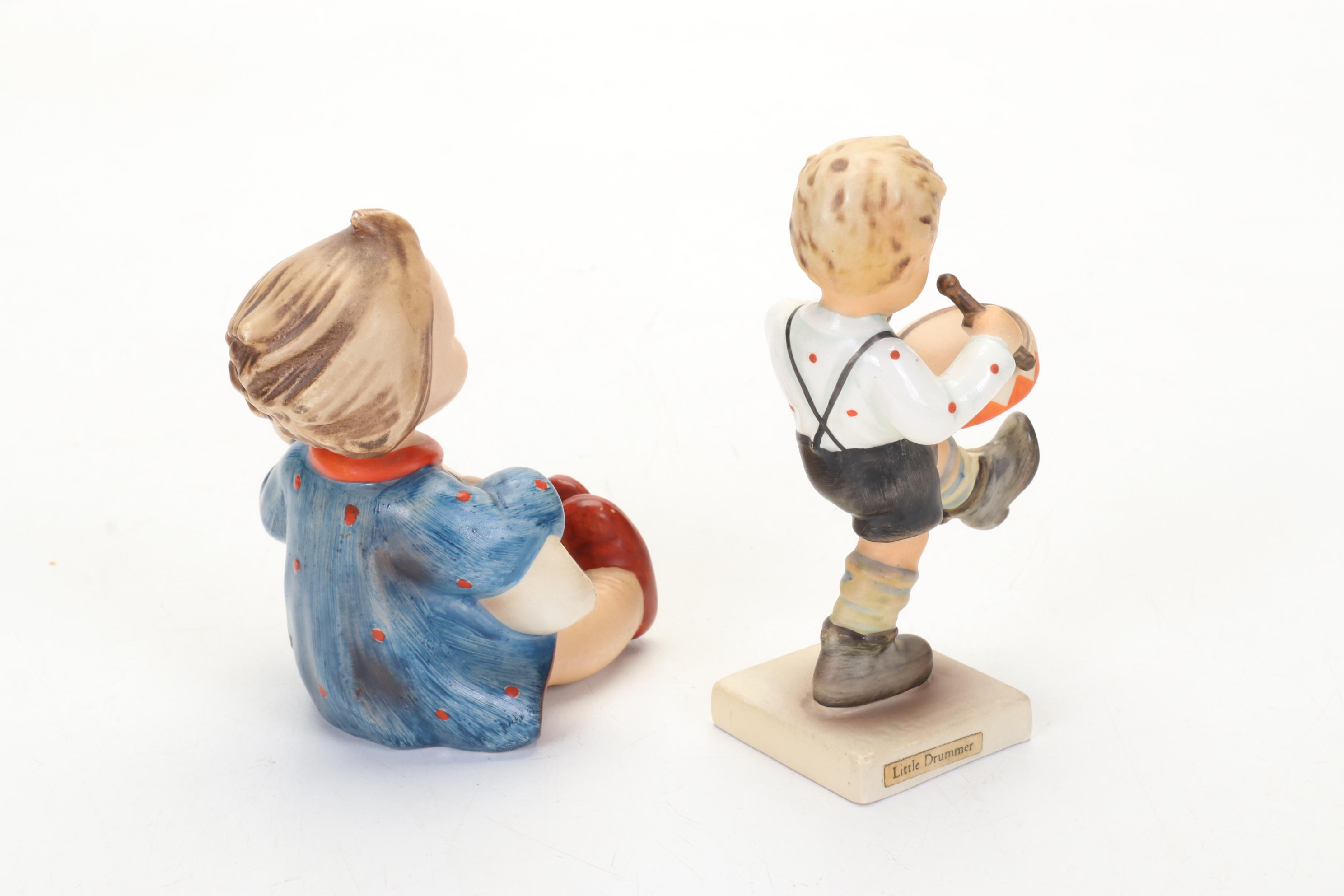 Goebel Hummel Porcelain Figurines with "Fanfare" and Various Musical Figures