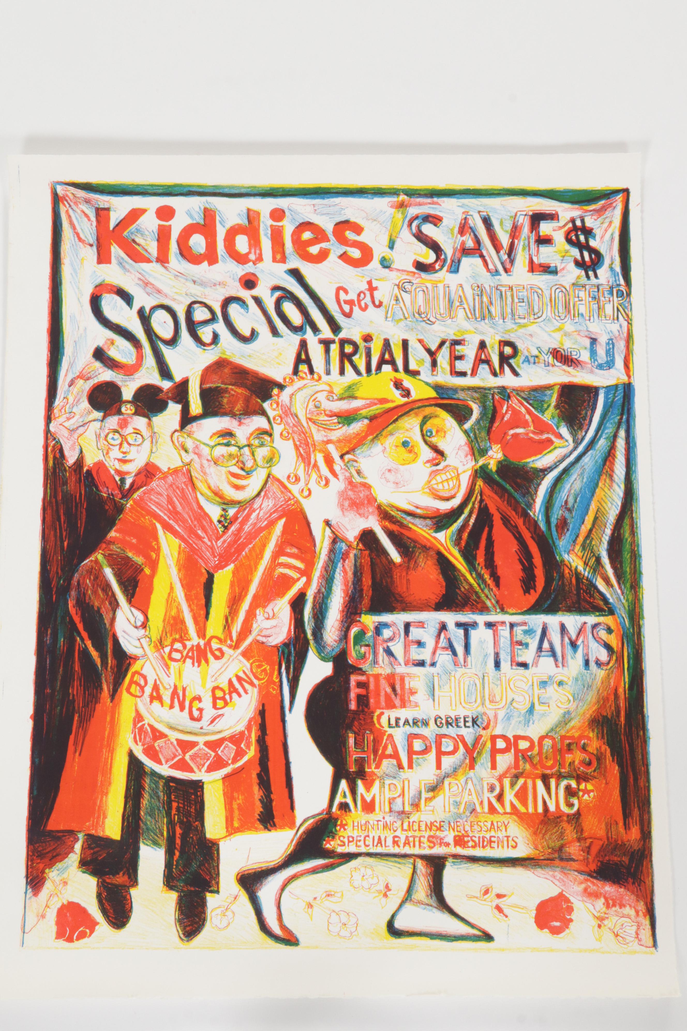 Sidney Chafetz Color Lithograph "Panem et Circenses," 2001