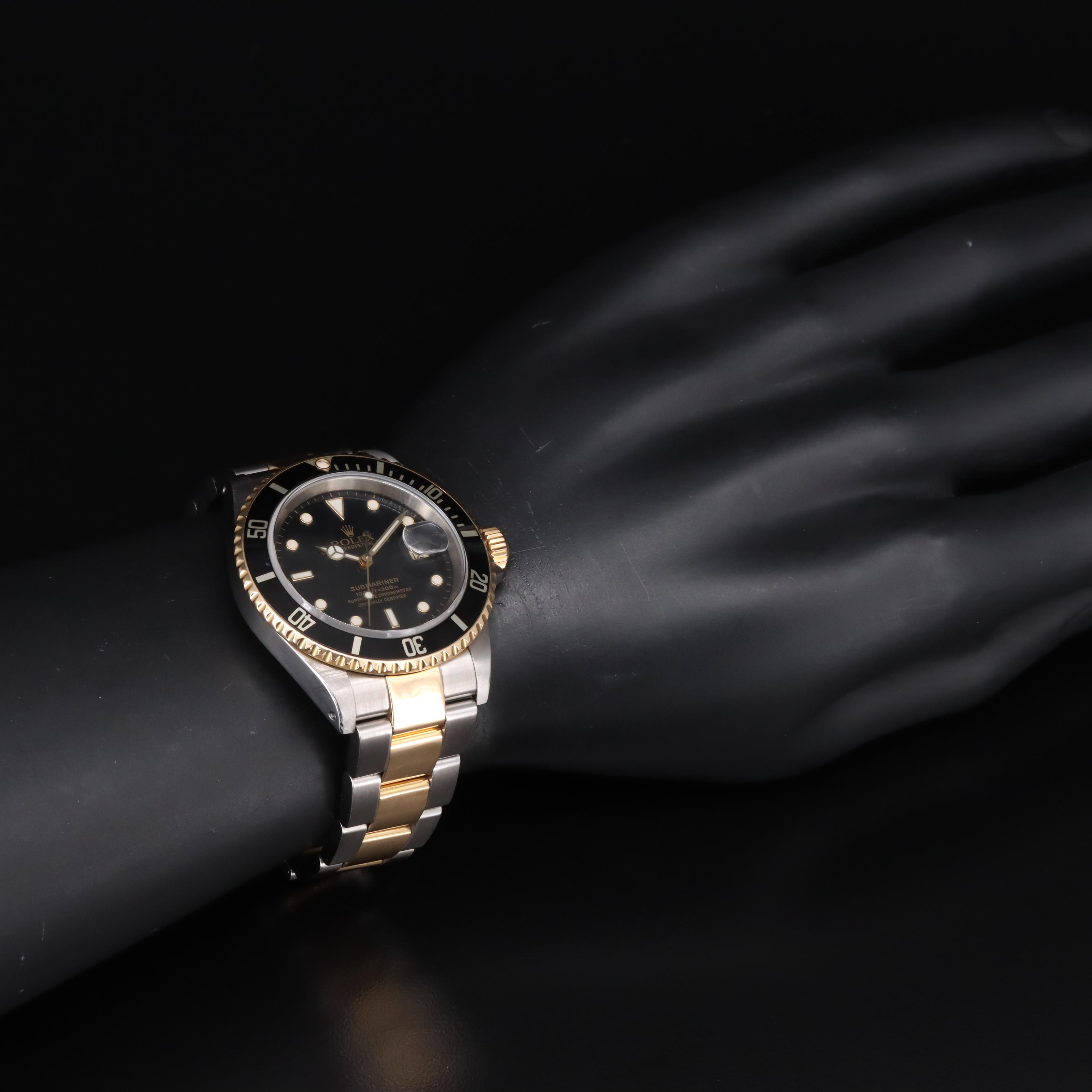 2000 Rolex Submariner 18K and Stainless Steel Watch