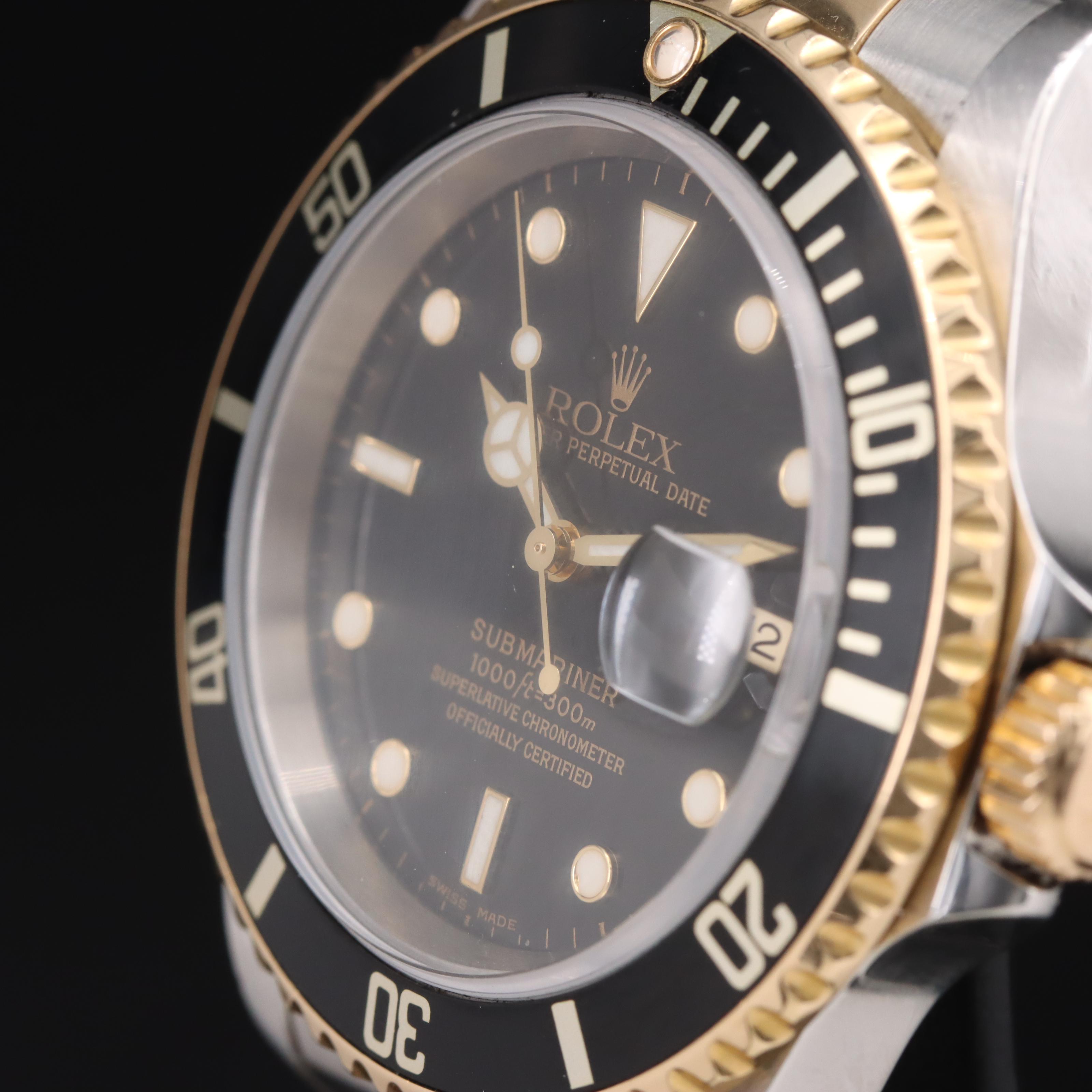2000 Rolex Submariner 18K and Stainless Steel Watch