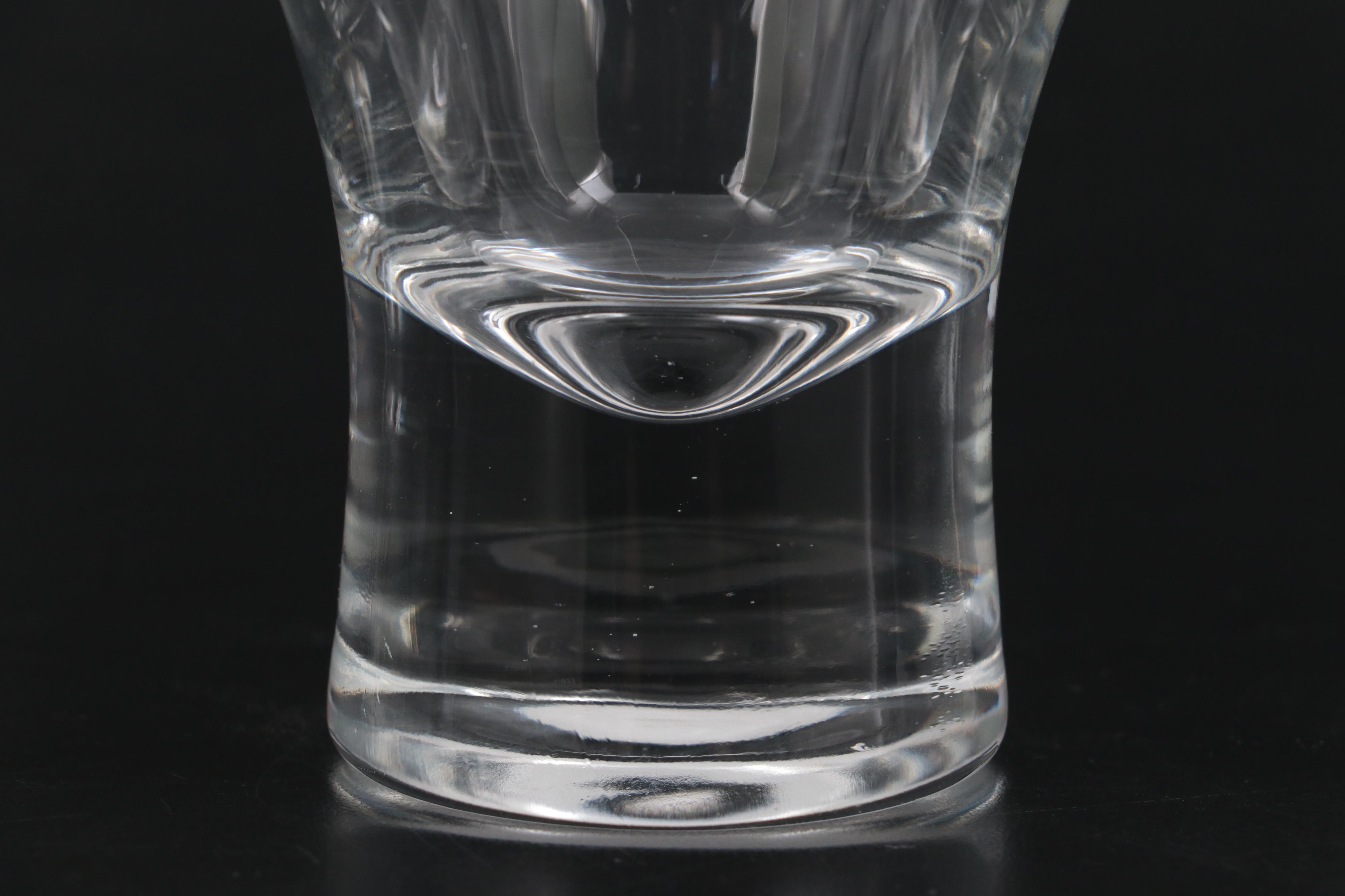 Mid Century Modern Style Steuben Art Glass Highball and Rocks Glasses