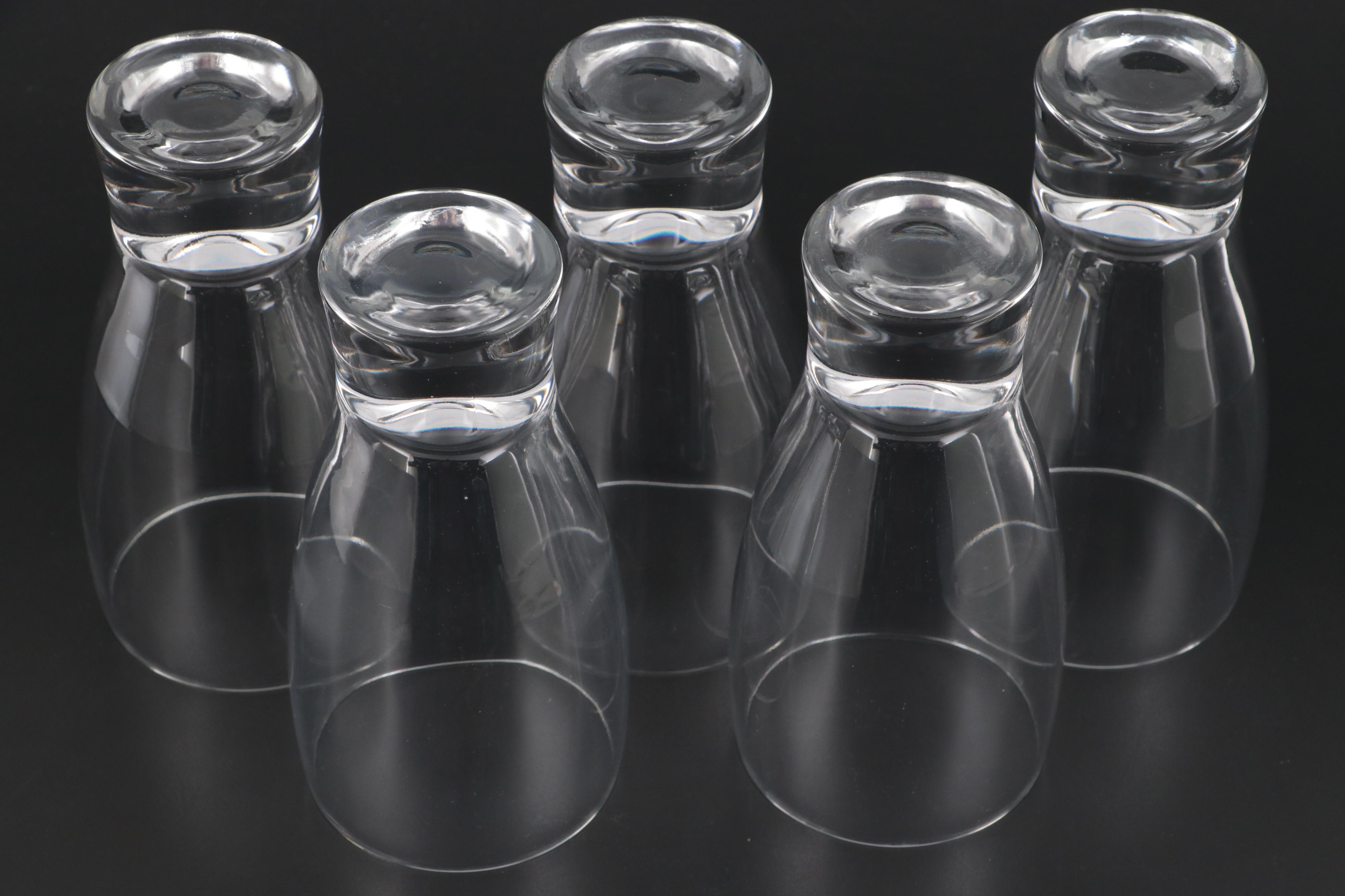 Mid Century Modern Style Steuben Art Glass Highball and Rocks Glasses