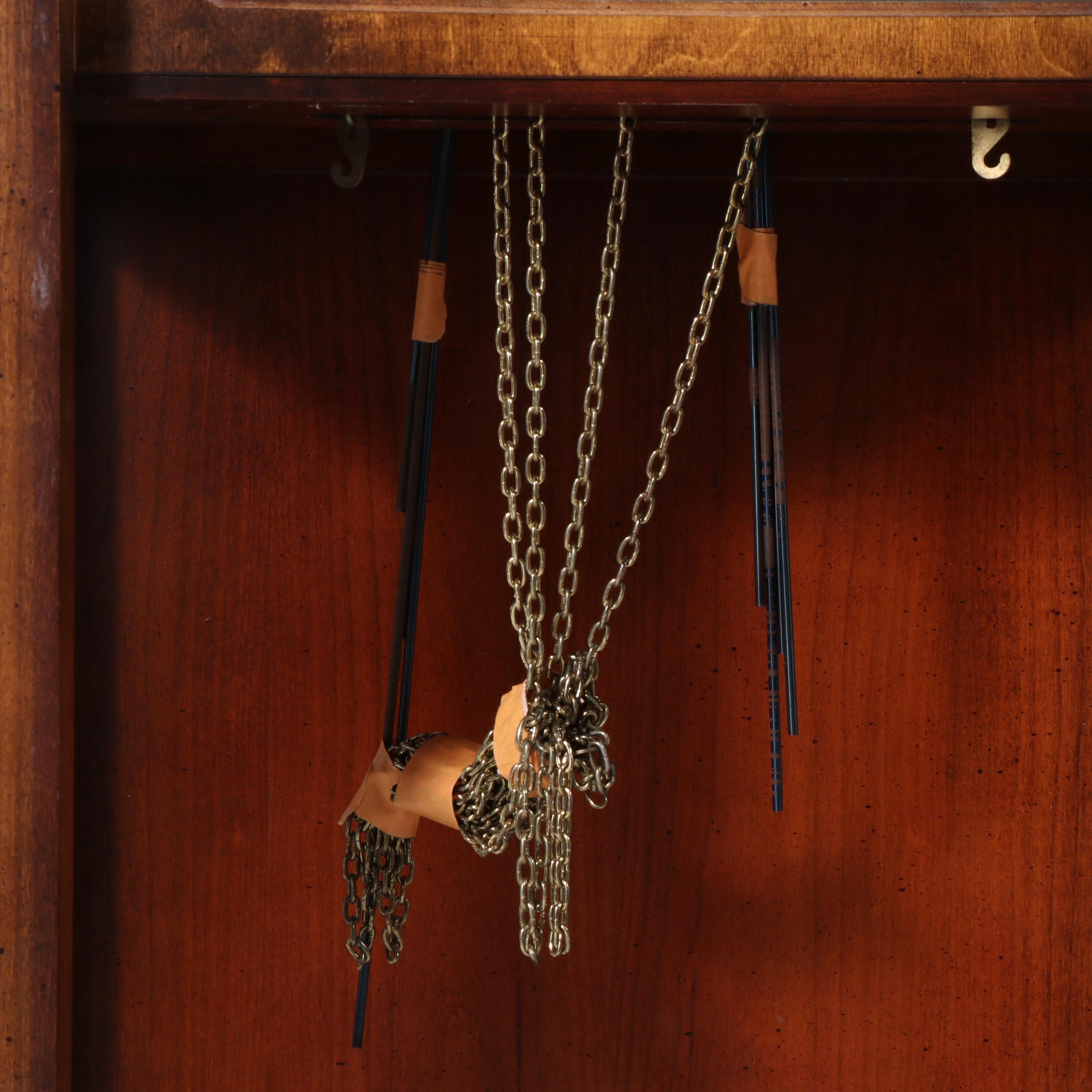 Howard Miller Grandfather Clock With Weight Driven Triple Chime, Circa 1970s