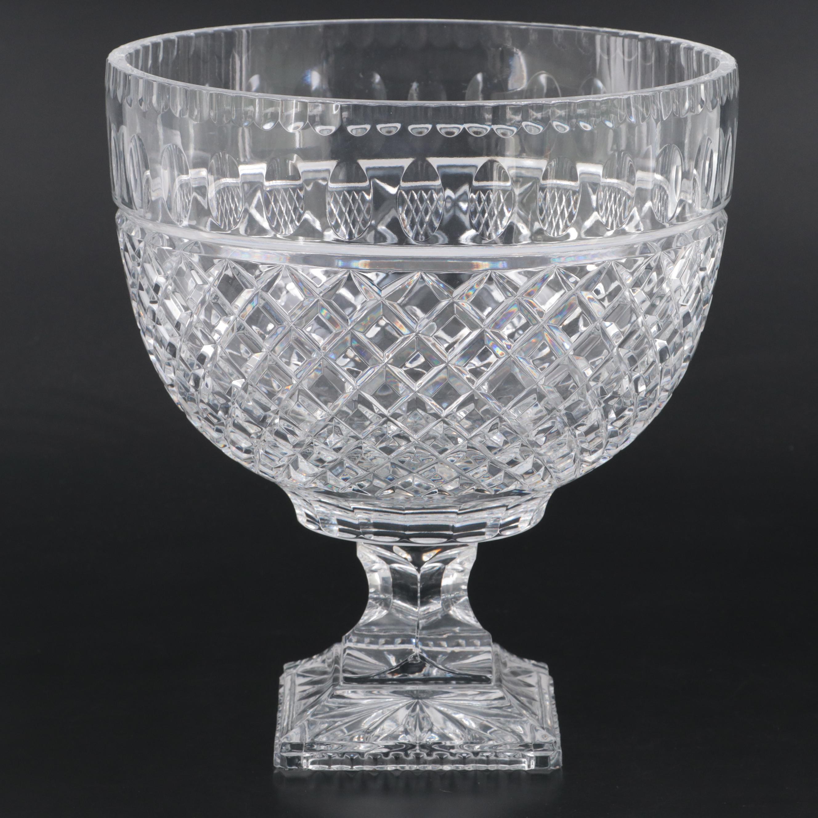 Cut Crystal Footed Bowl