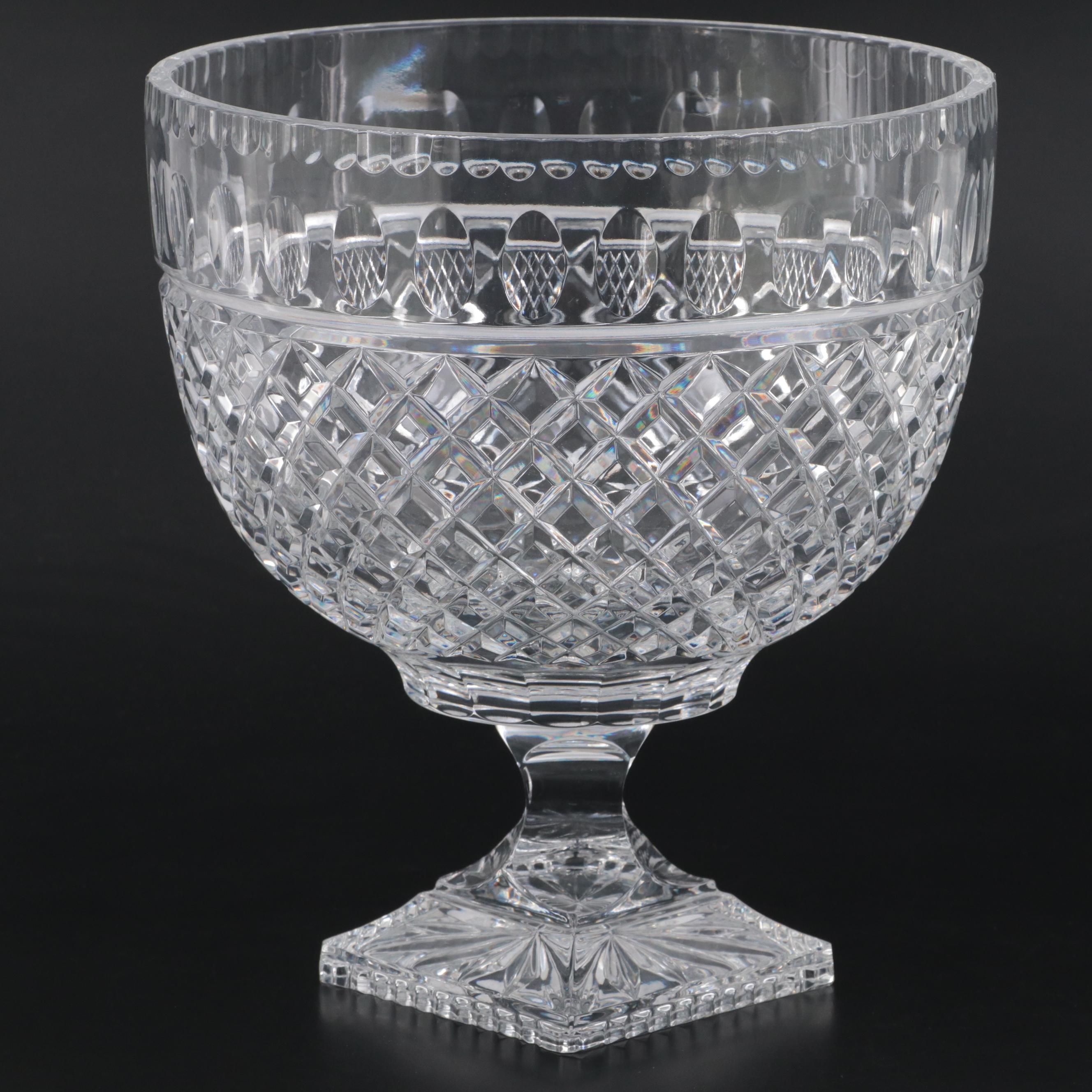 Cut Crystal Footed Bowl