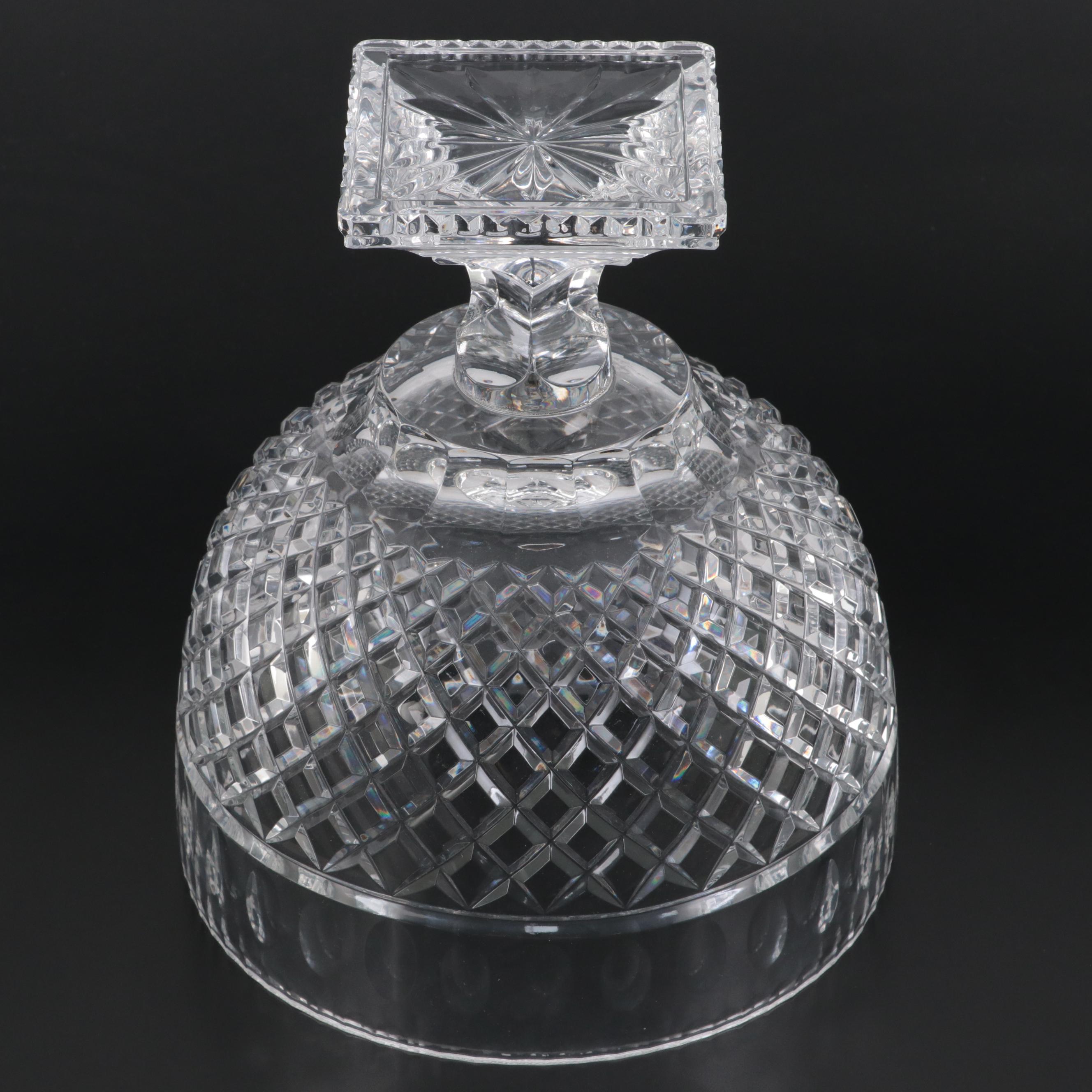 Cut Crystal Footed Bowl