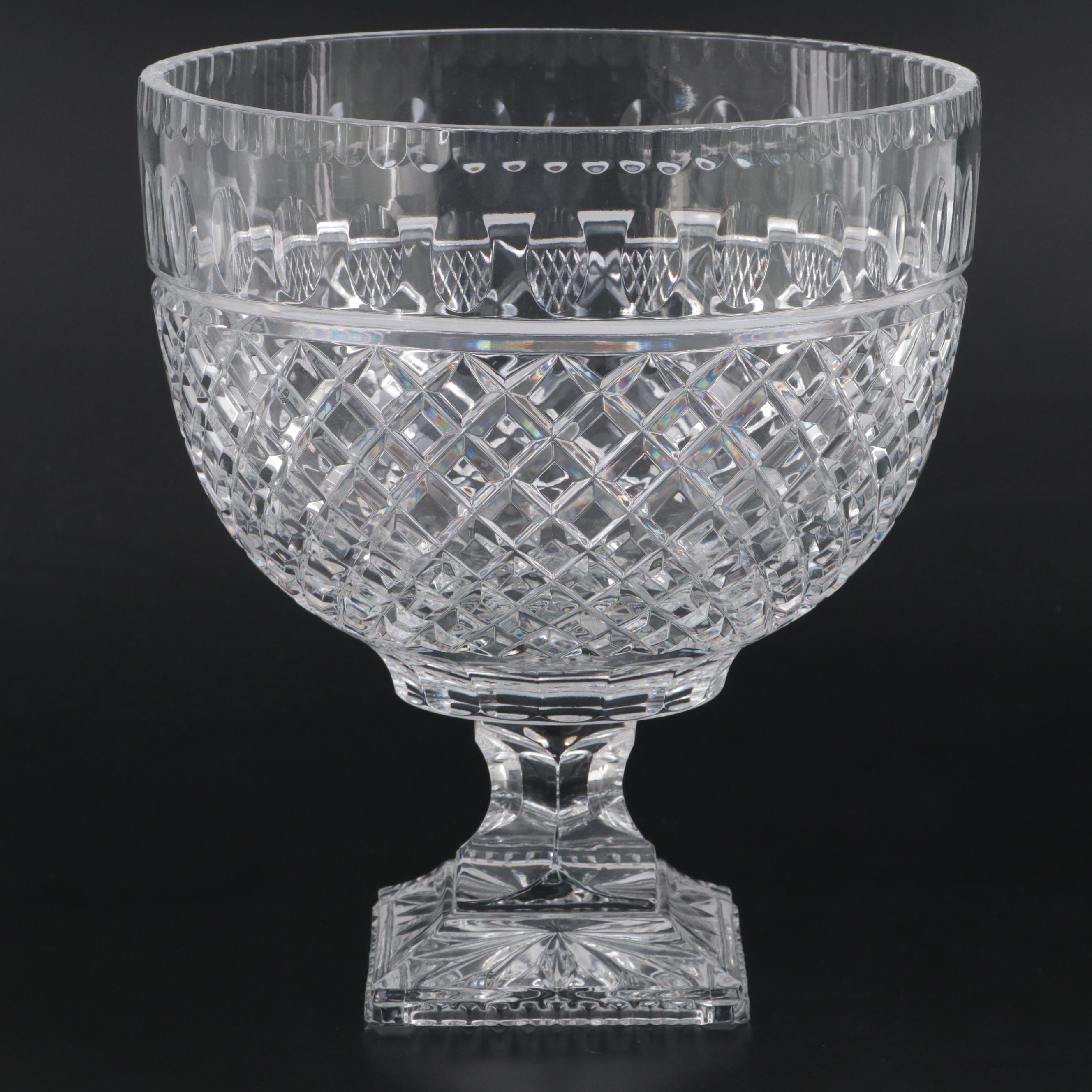 Cut Crystal Footed Bowl