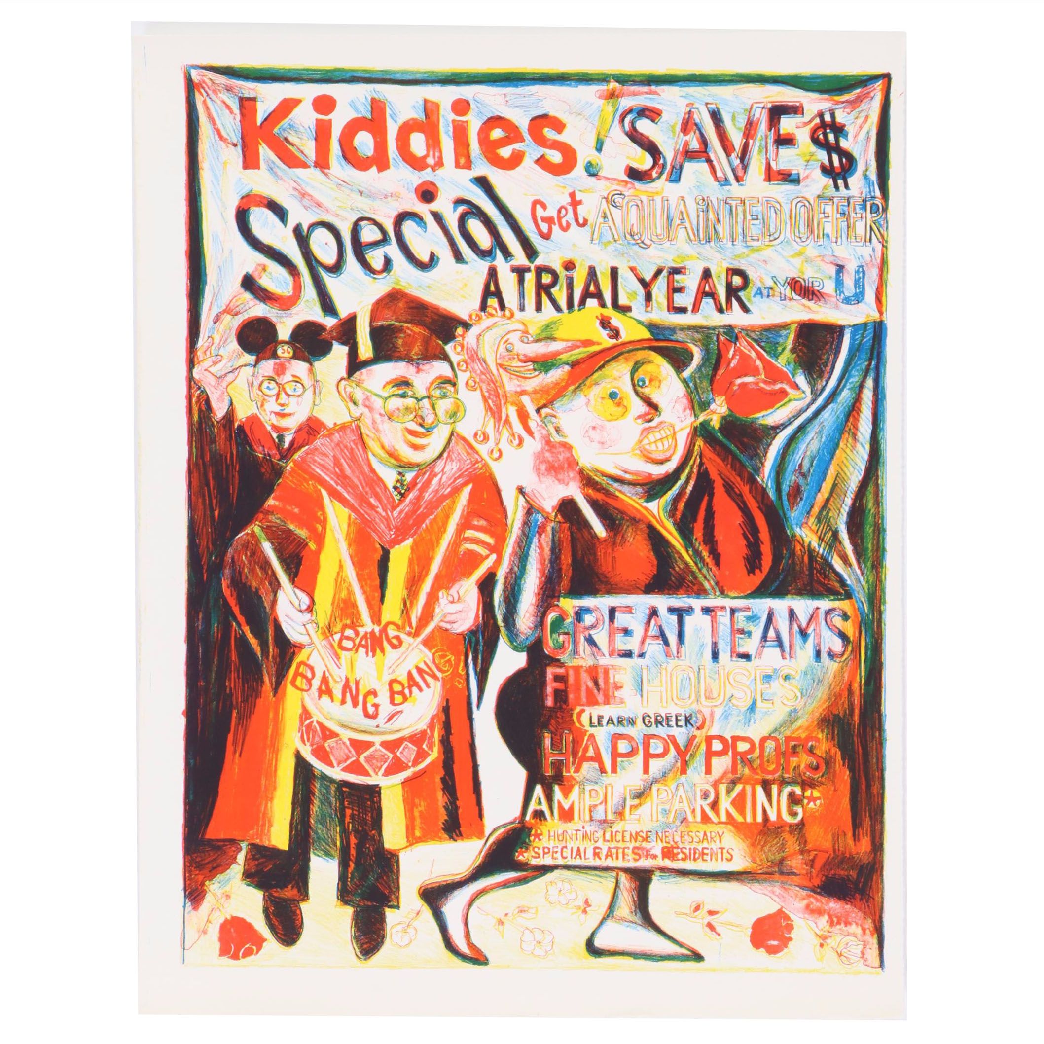 Sidney Chafetz Color Lithograph "Panem et Circenses," 2001