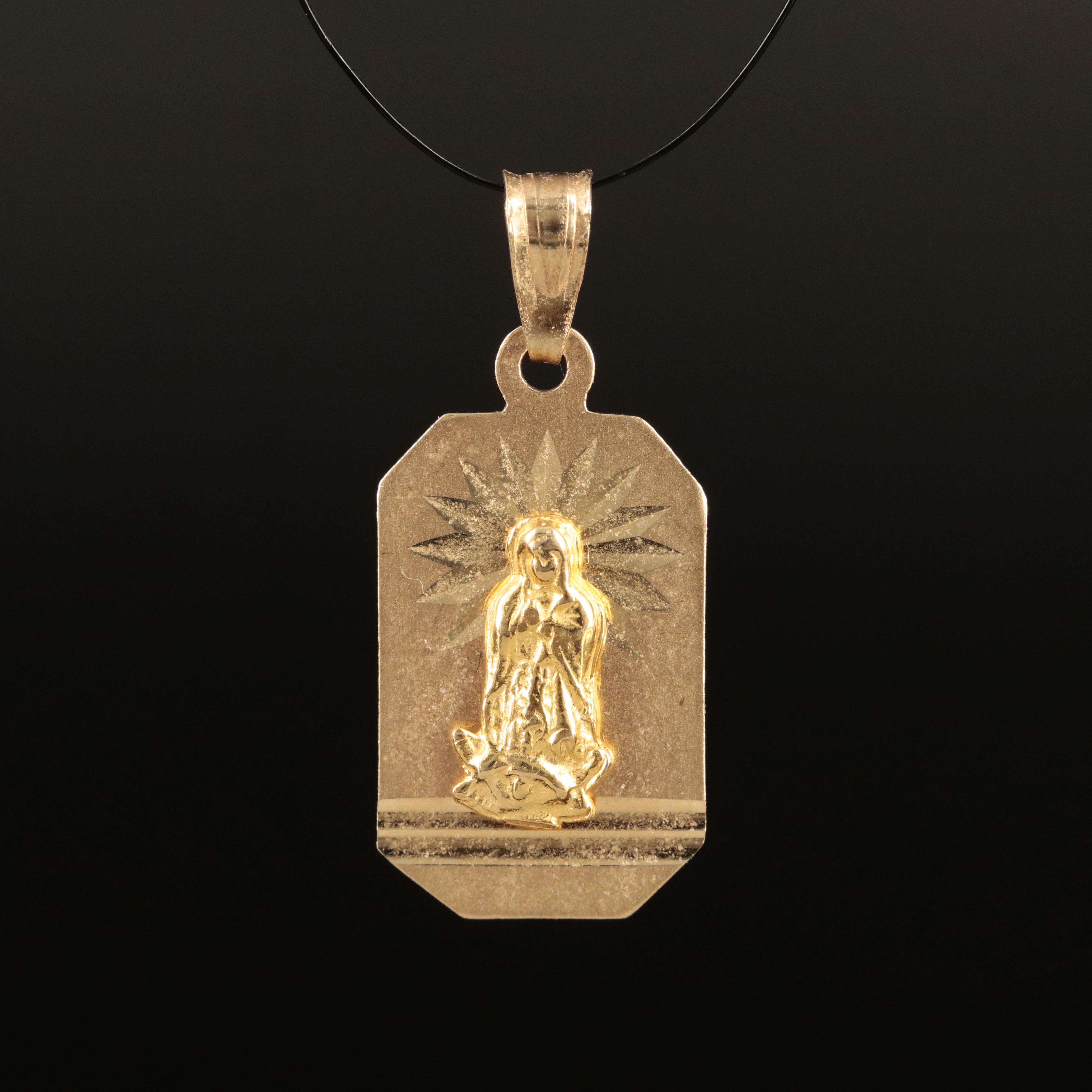 14K Religious Pendant