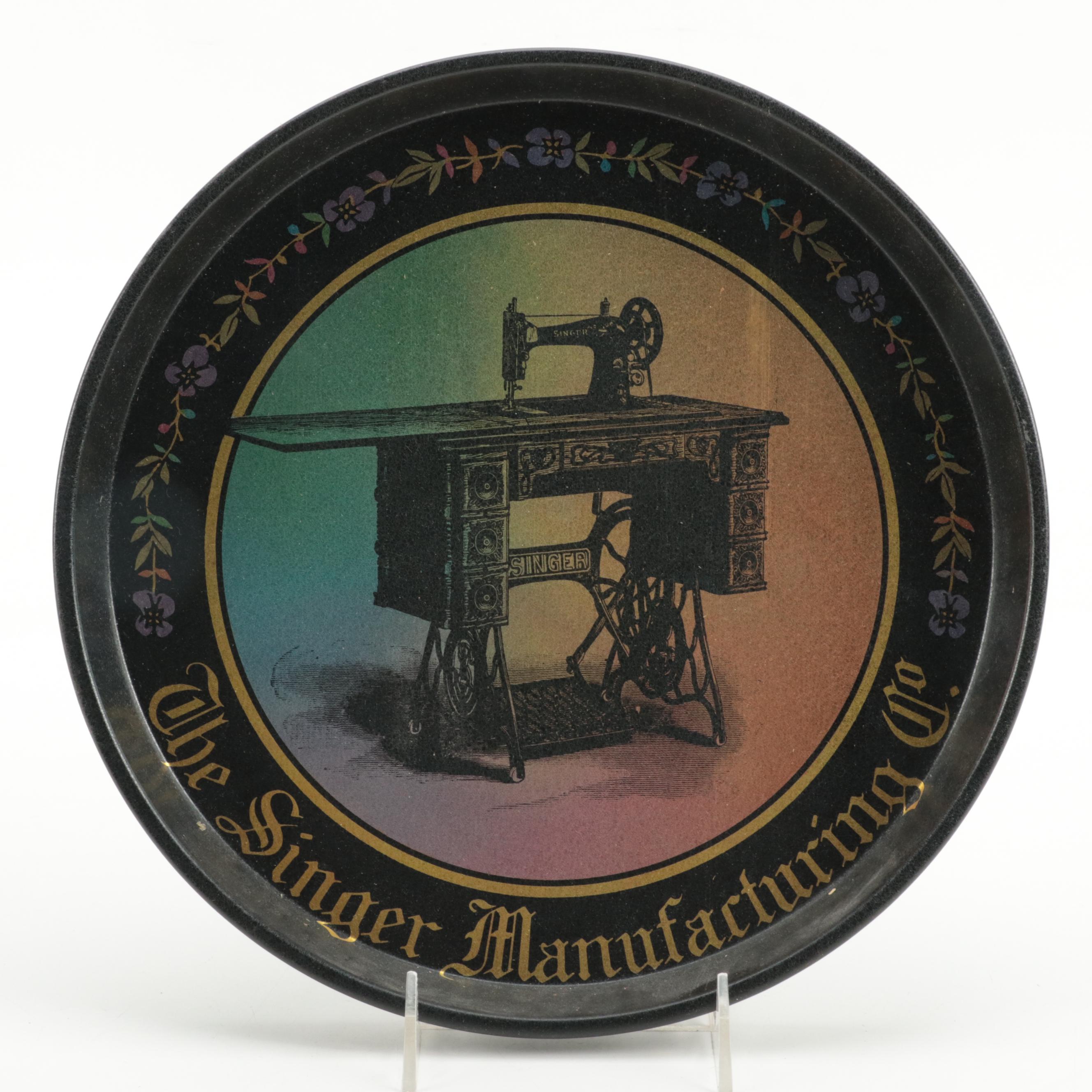 Singer "For the Girls" Child's Sewing Machine with Singer Tray and Ephemera