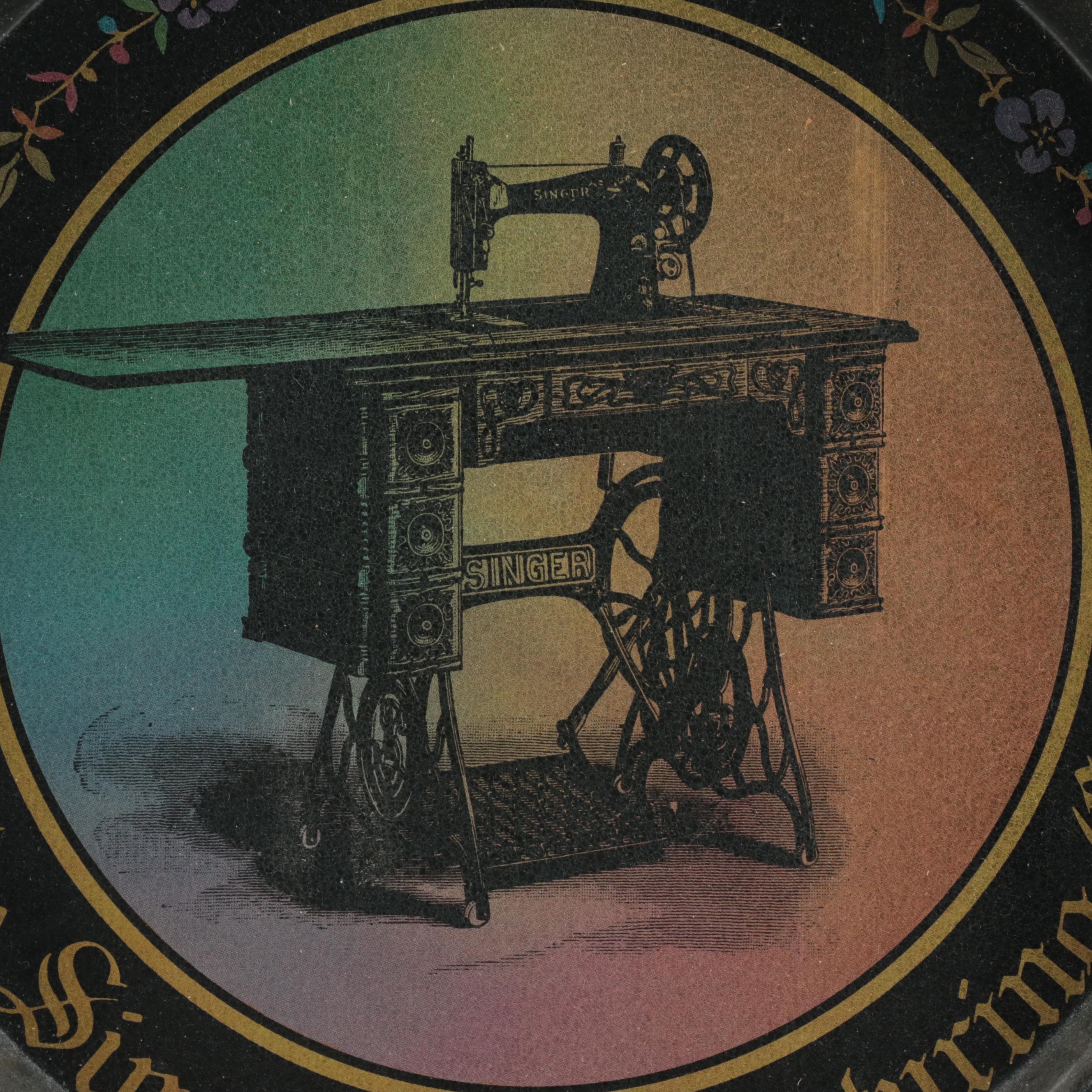 Singer "For the Girls" Child's Sewing Machine with Singer Tray and Ephemera