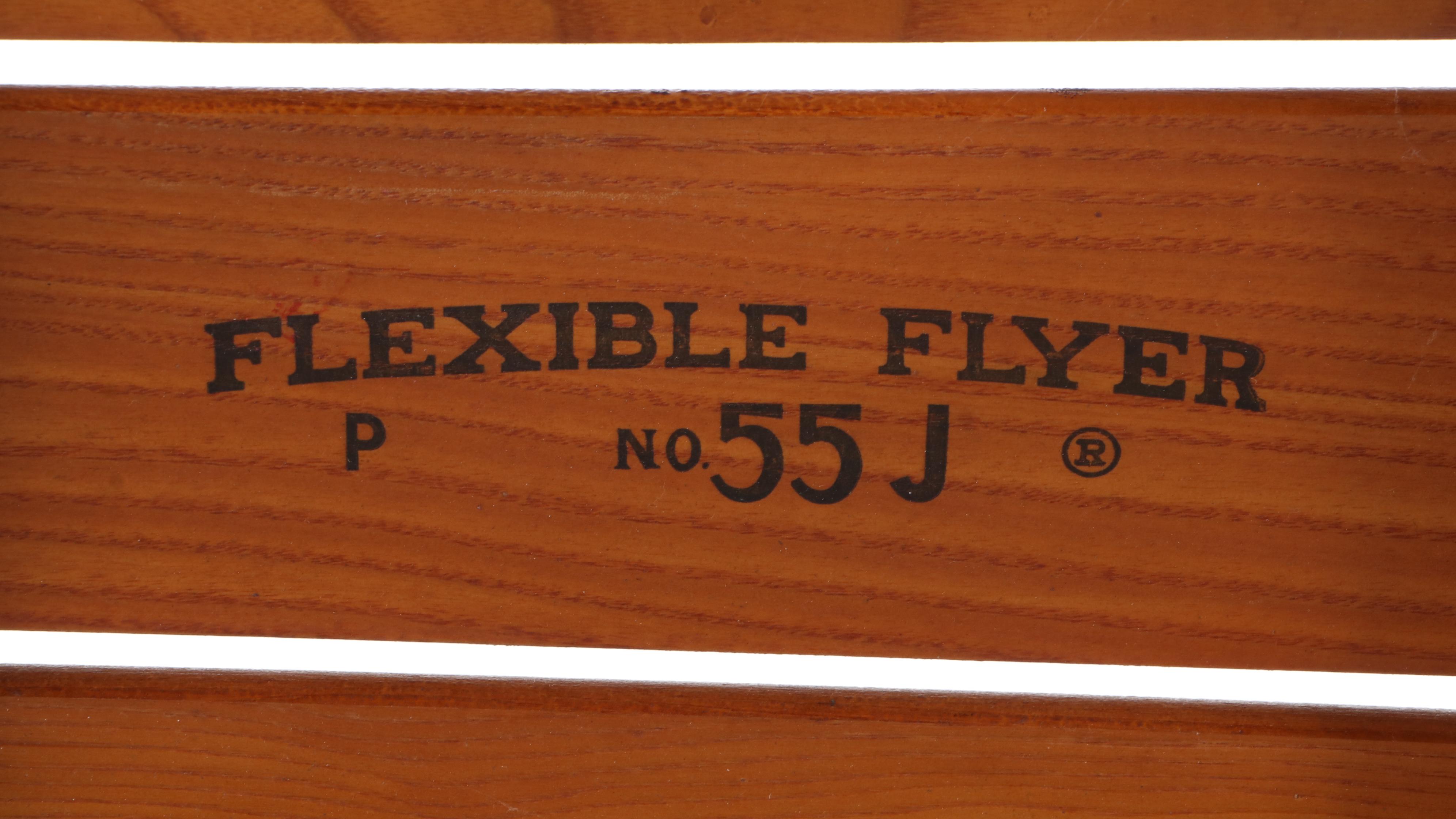 Flexible Flyer Wood and Metal Runner Sled, Vintage