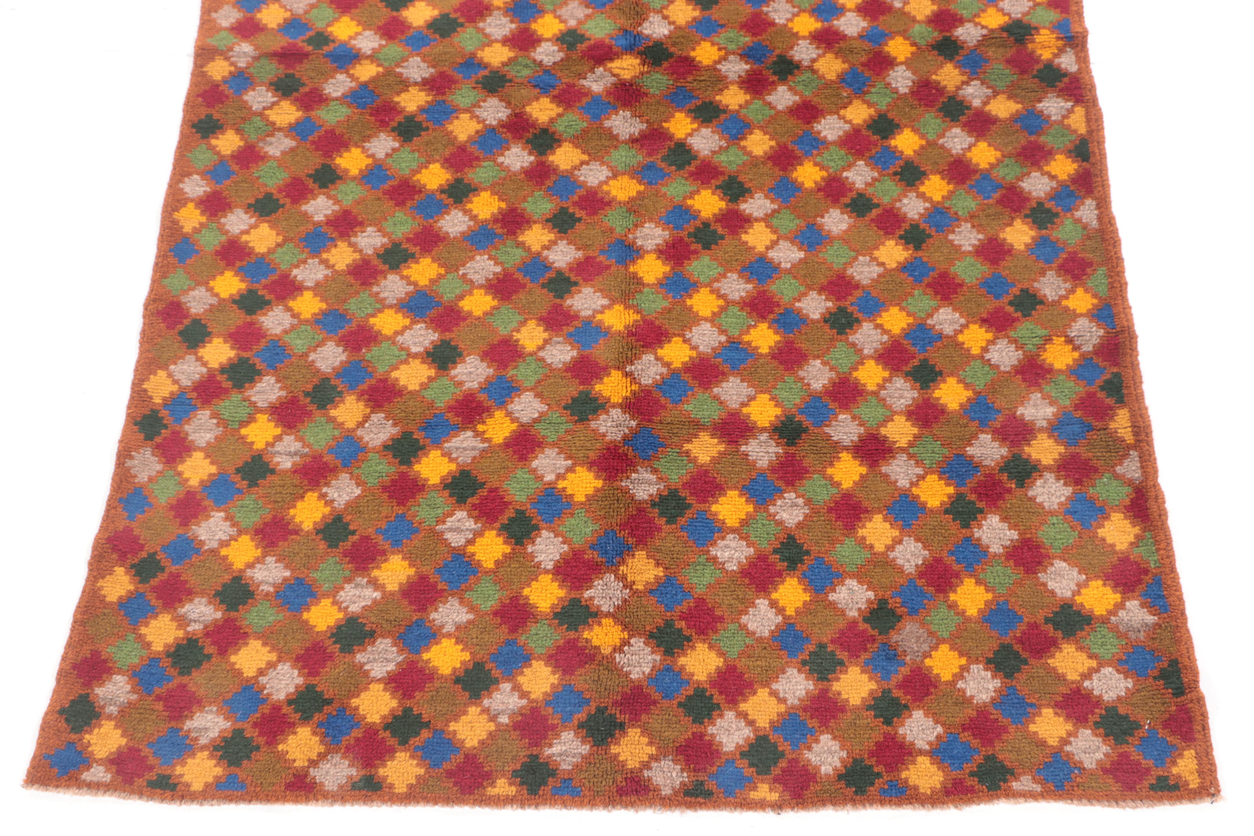 3'10 x 6'2 Hand-Knotted Persian Gabbeh Area Rug