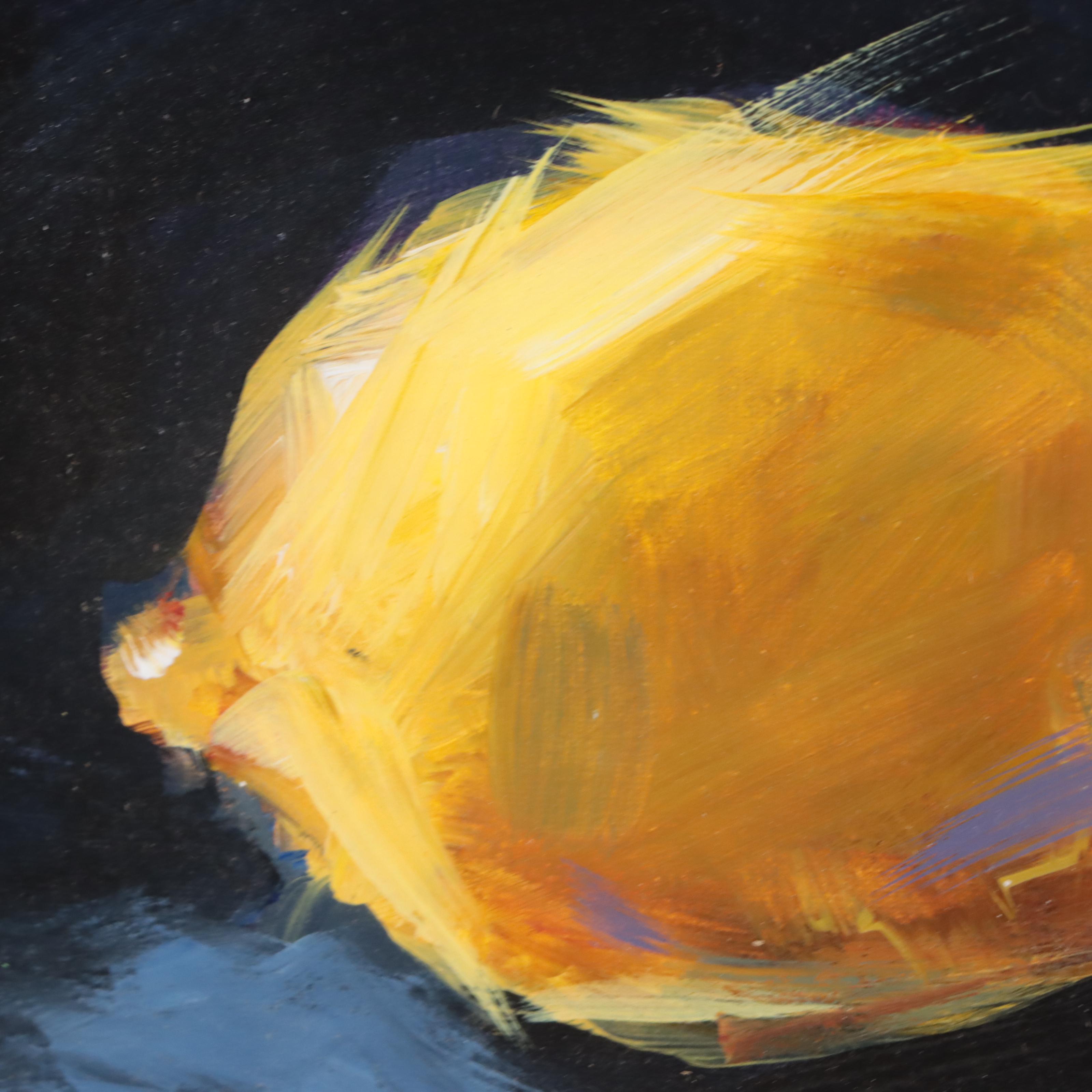Anne Thouthip Still Life Acrylic Painting of Lemon, 21st Century