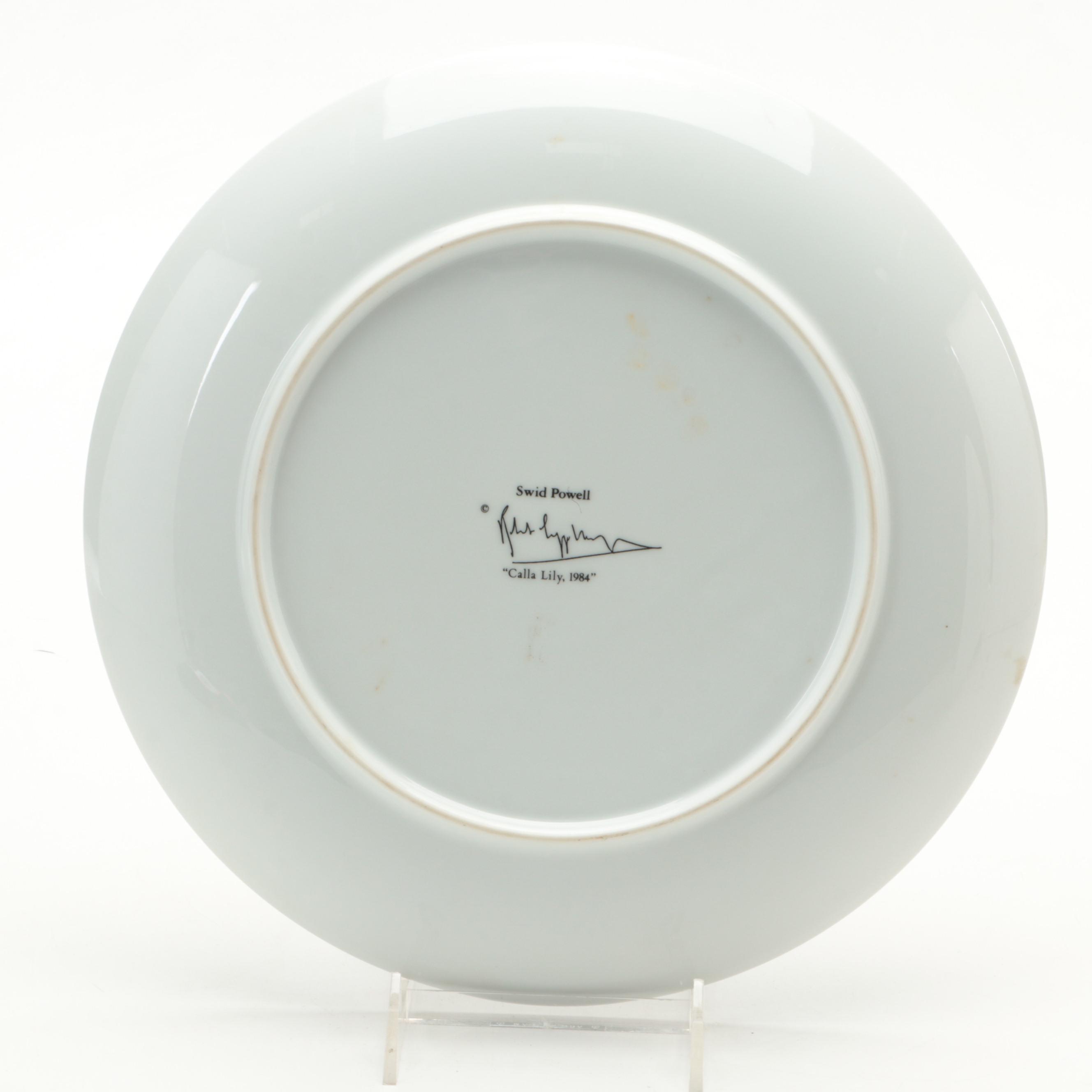 Robert Mapplethorpe for Swid Powell "Calla Lily" and "Flower" Plates