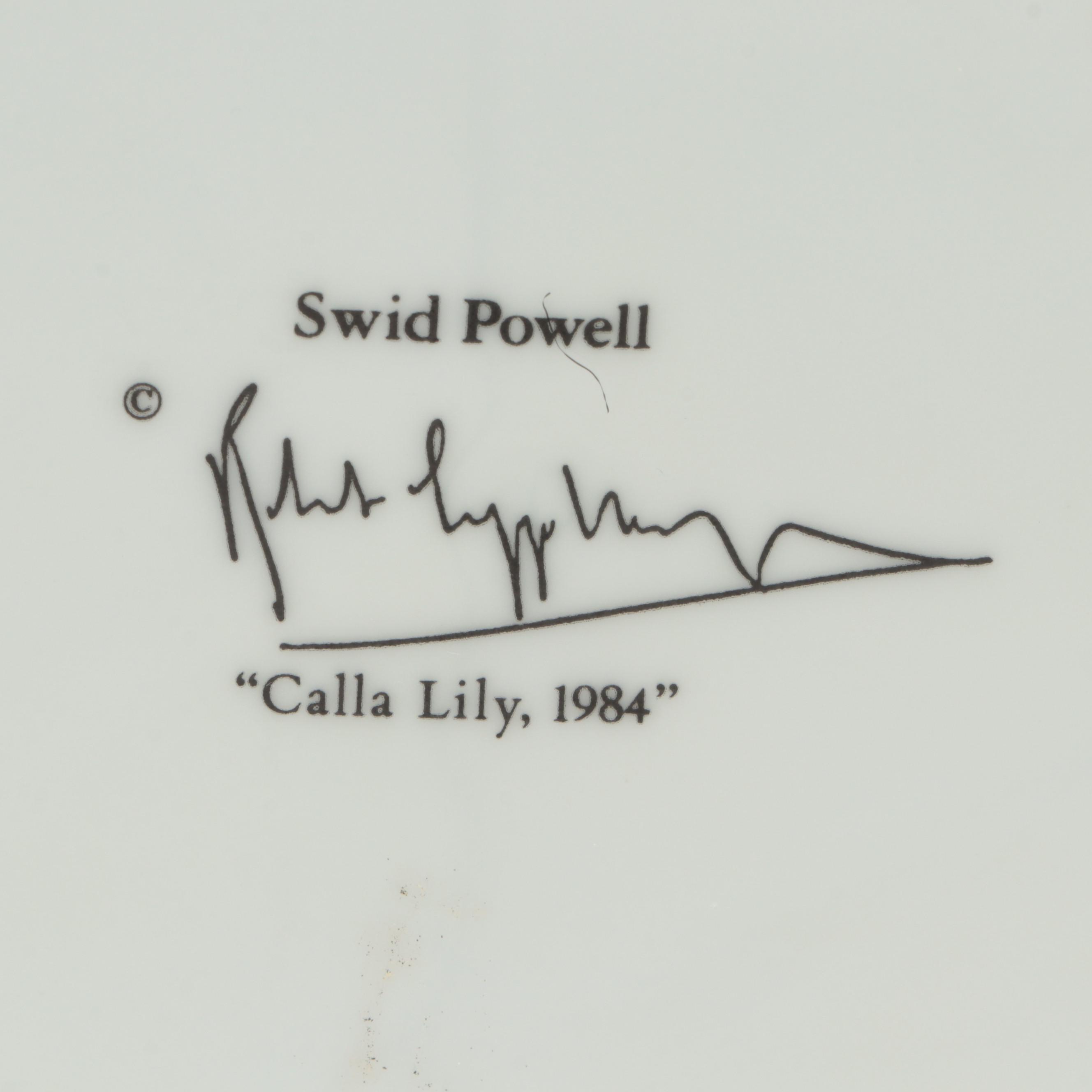 Robert Mapplethorpe for Swid Powell "Calla Lily" and "Flower" Plates