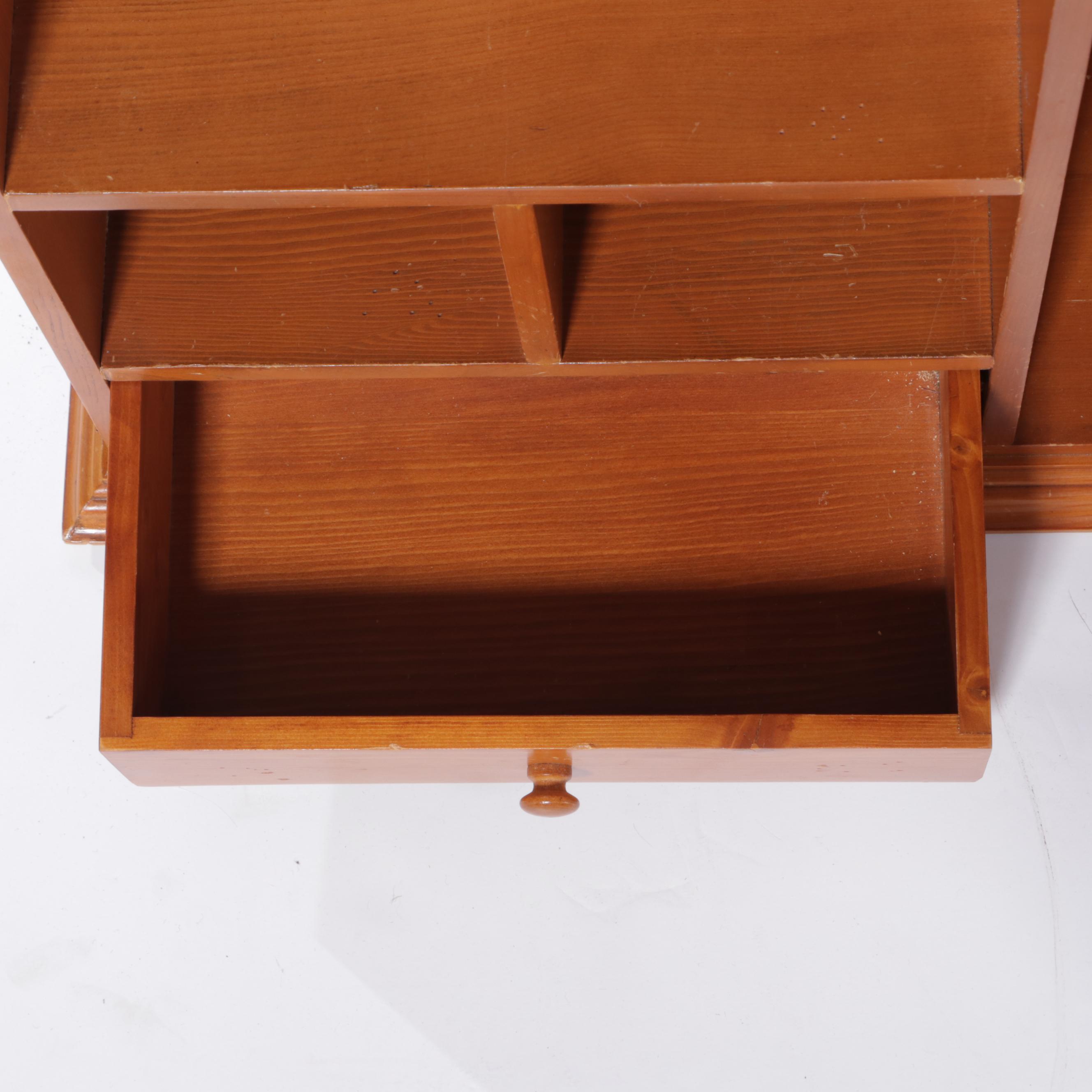 Pottery Barn Wooden Wall-Mounted Secretary Organizer