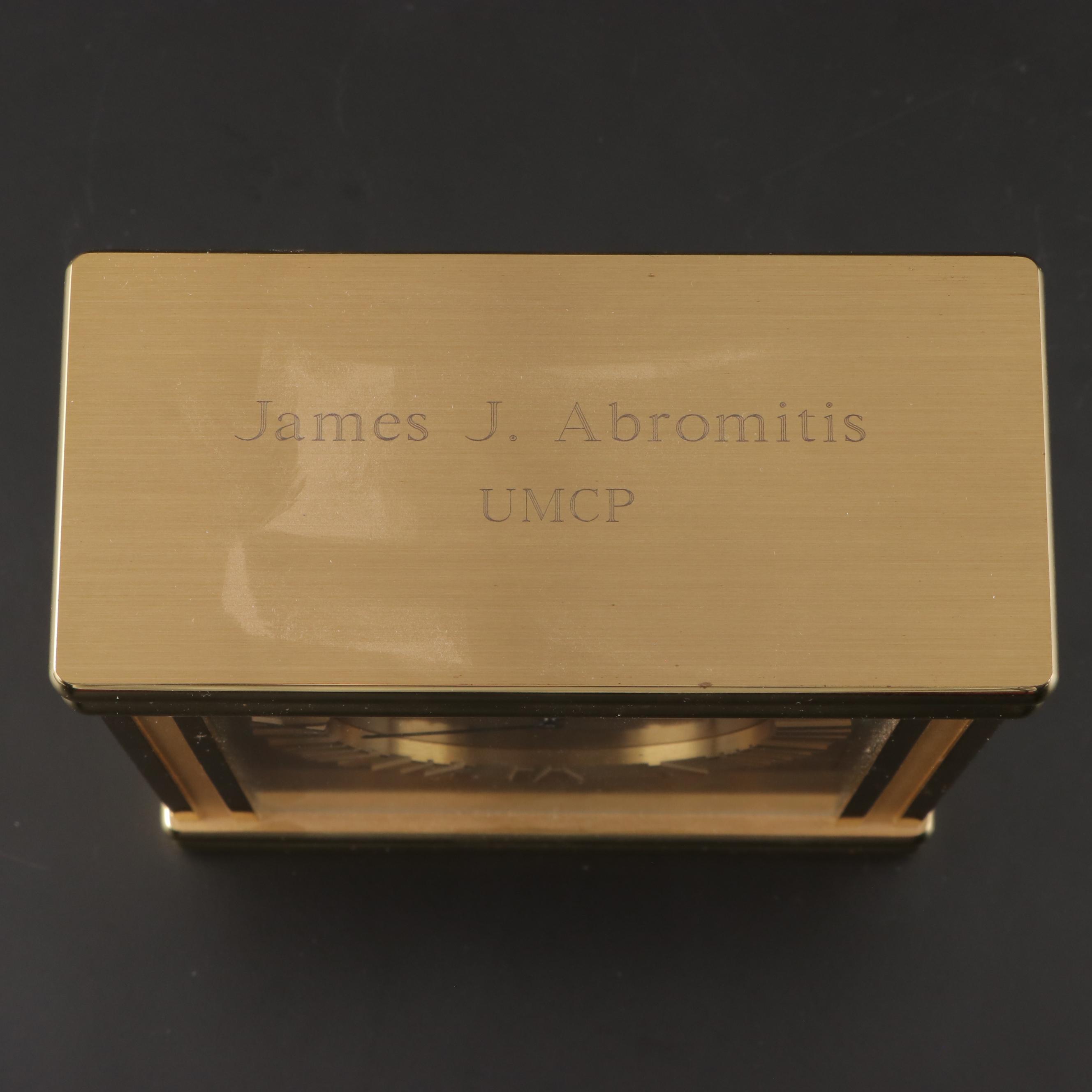 Tiffany & Co. "Atlas" Mantel Clock