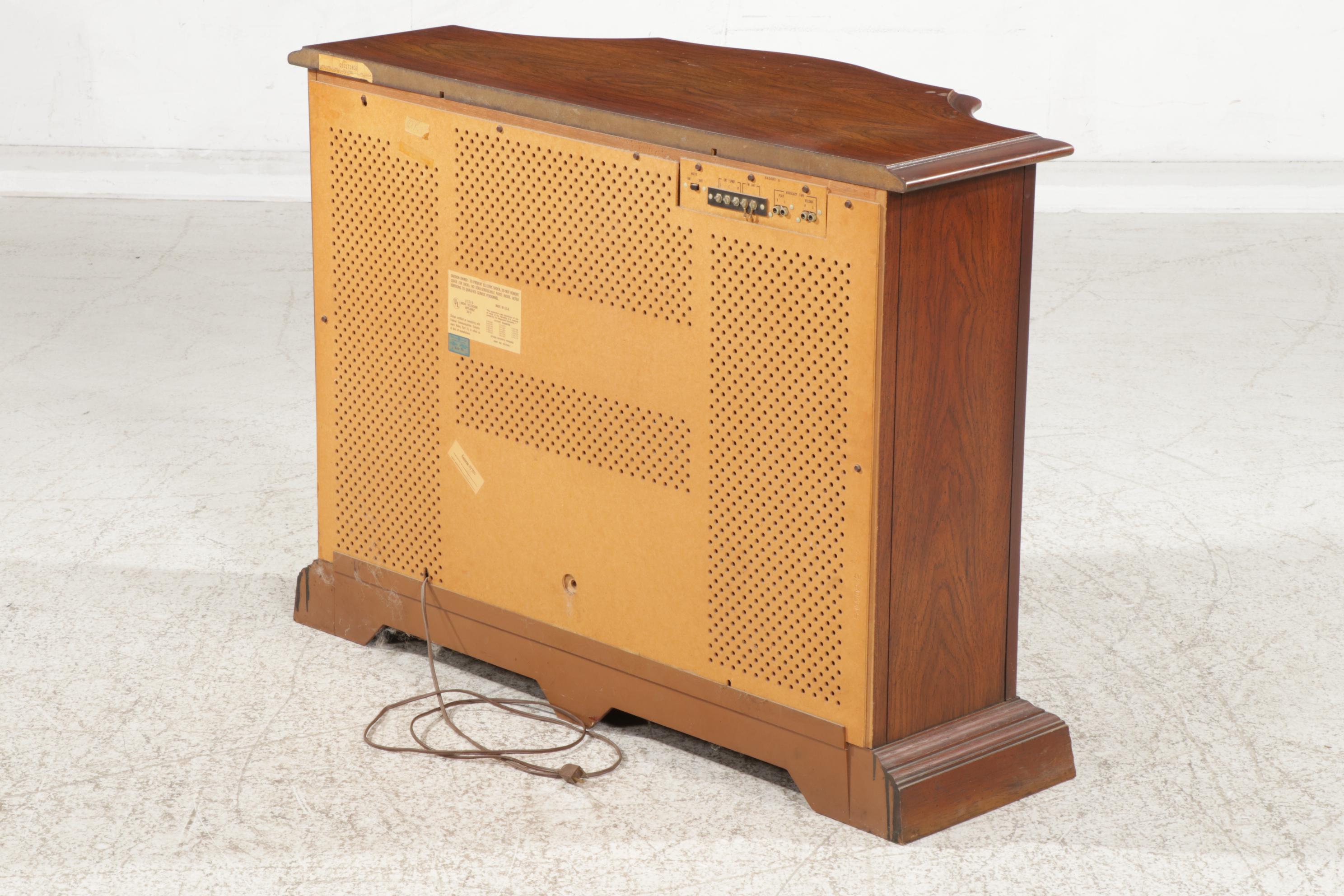 Magnavox Spanish Baroque Style Stereo Console Cabinet, 1970s