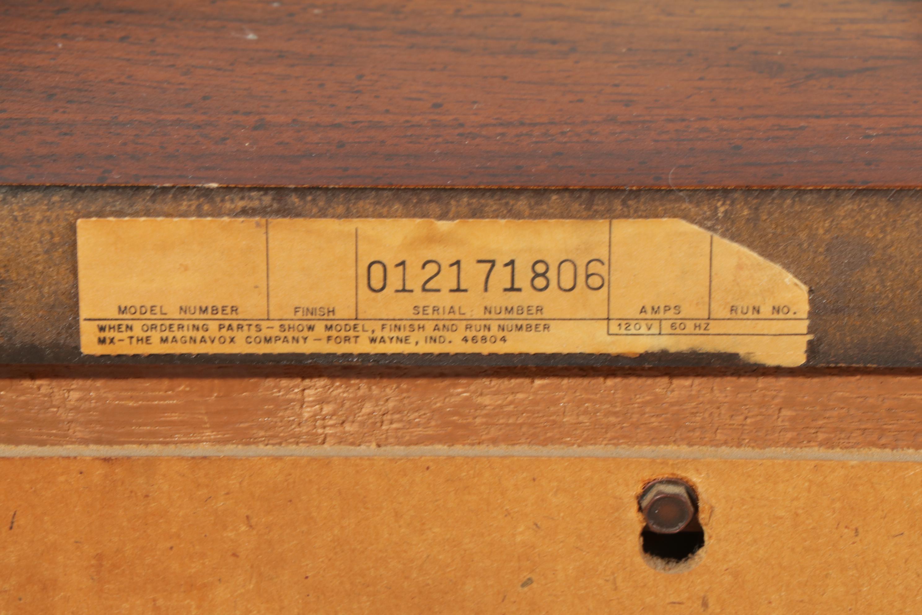 Magnavox Spanish Baroque Style Stereo Console Cabinet, 1970s