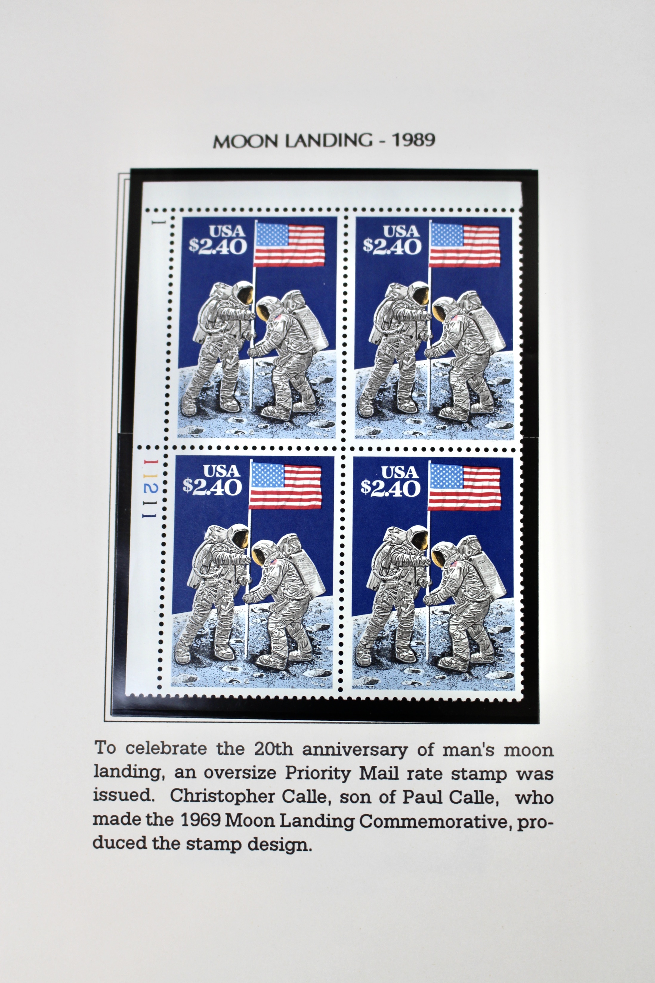 U.S. Postage Stamp Plate Block Collection, 1987 to 1995