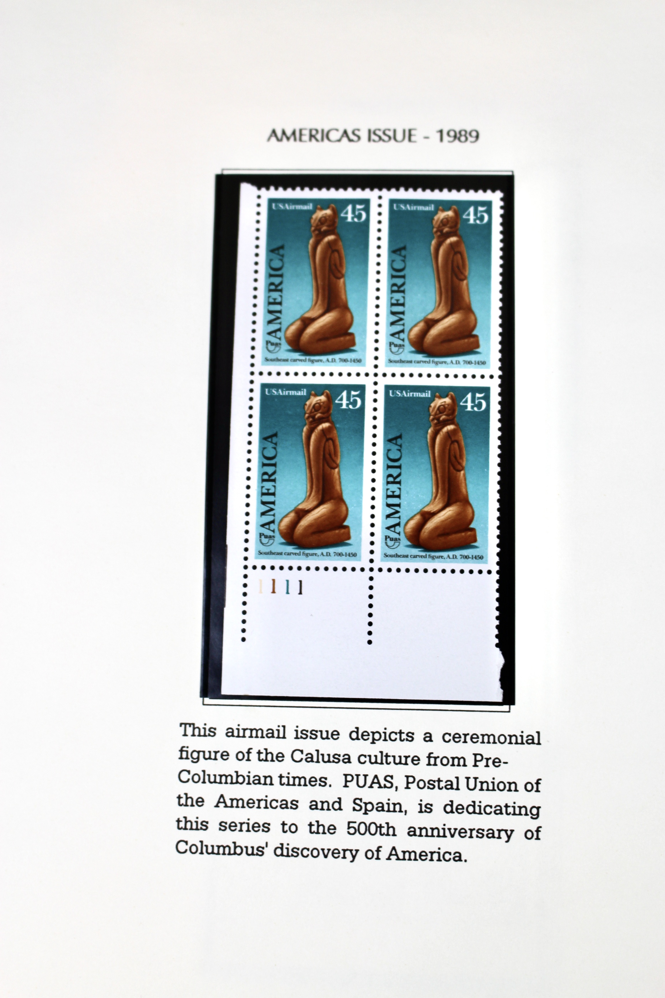 U.S. Postage Stamp Plate Block Collection, 1987 to 1995