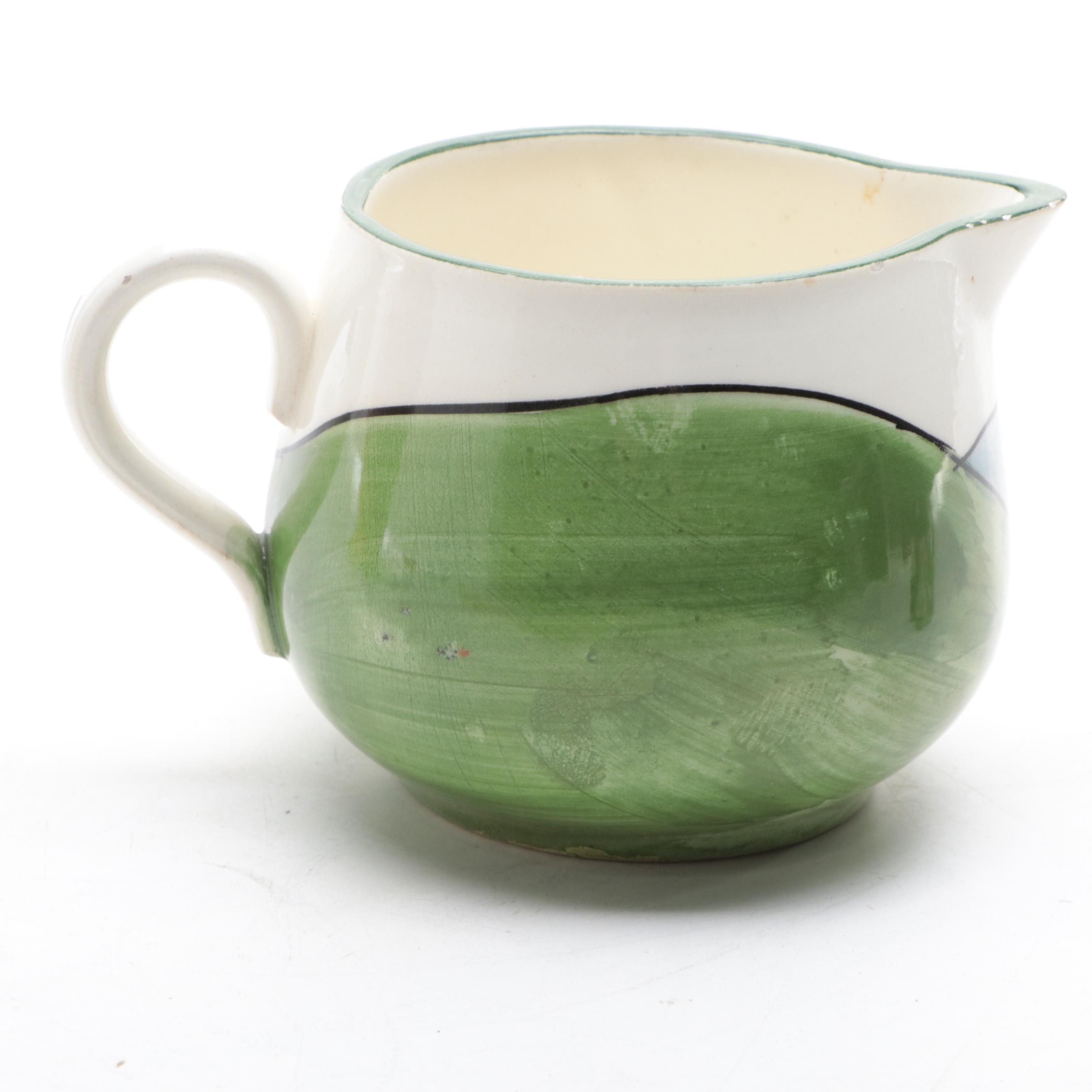 Wardle England Pottery Pitcher with German Zell Pitcher and Toby Miniatures