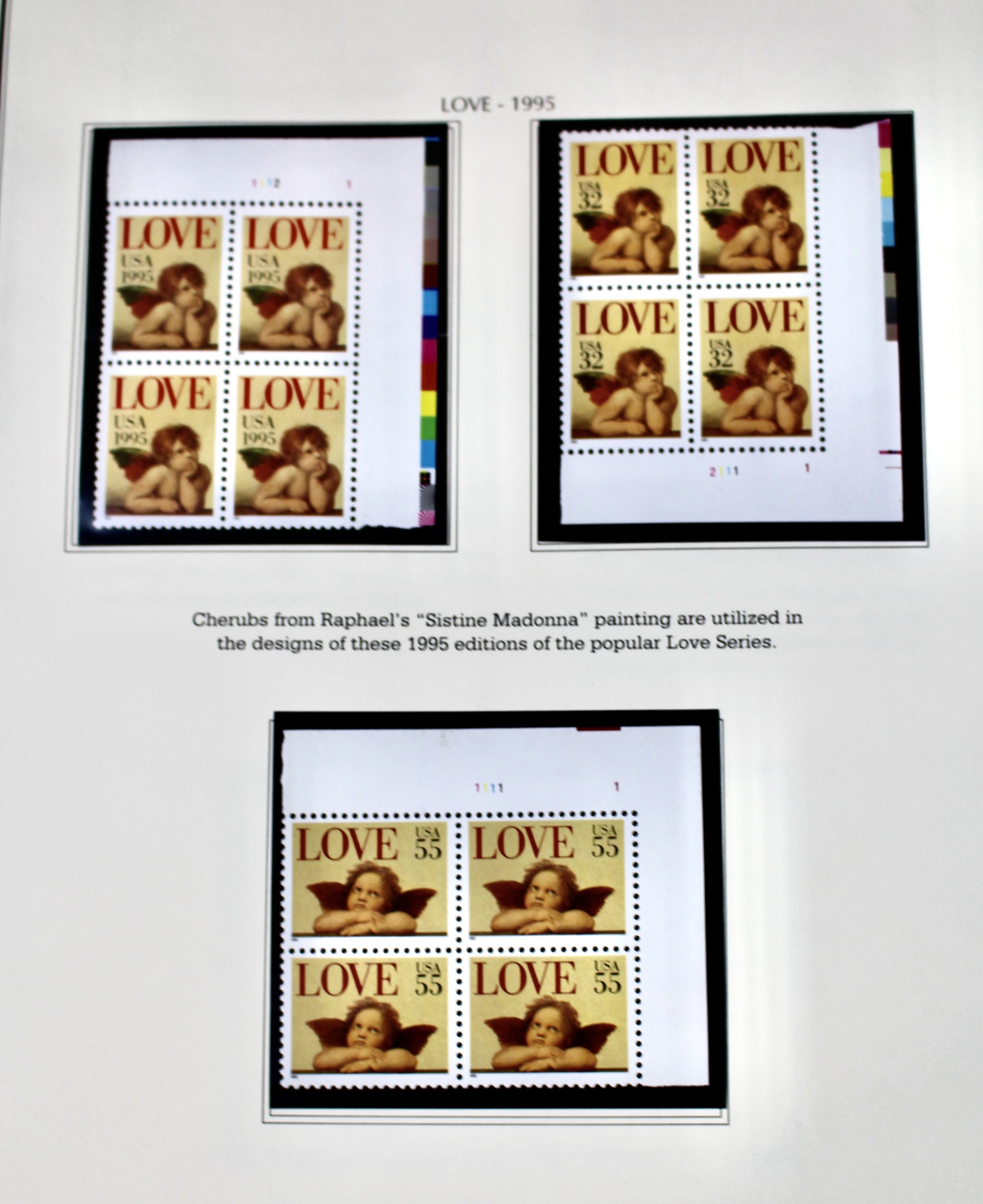 U.S. Postage Stamp Plate Block Collection, 1987 to 1995